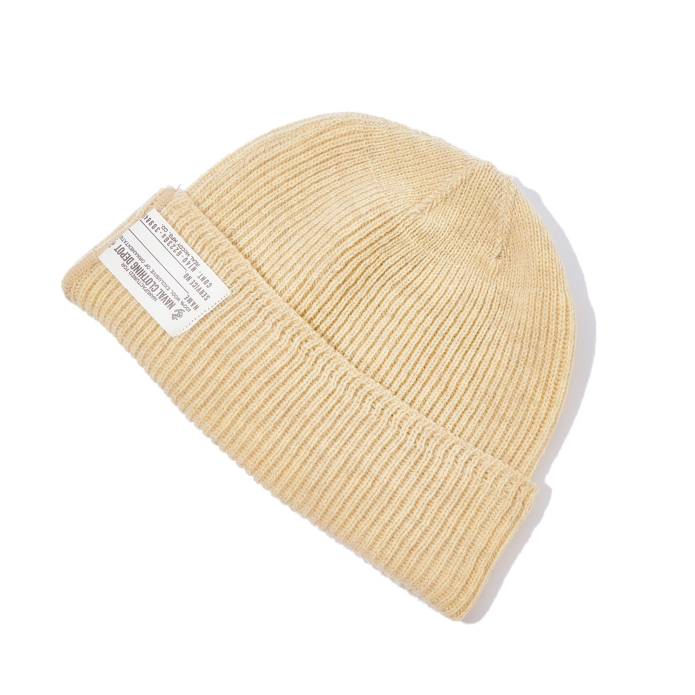 CIVILIAN WOOL WATCH CAP - ECRU