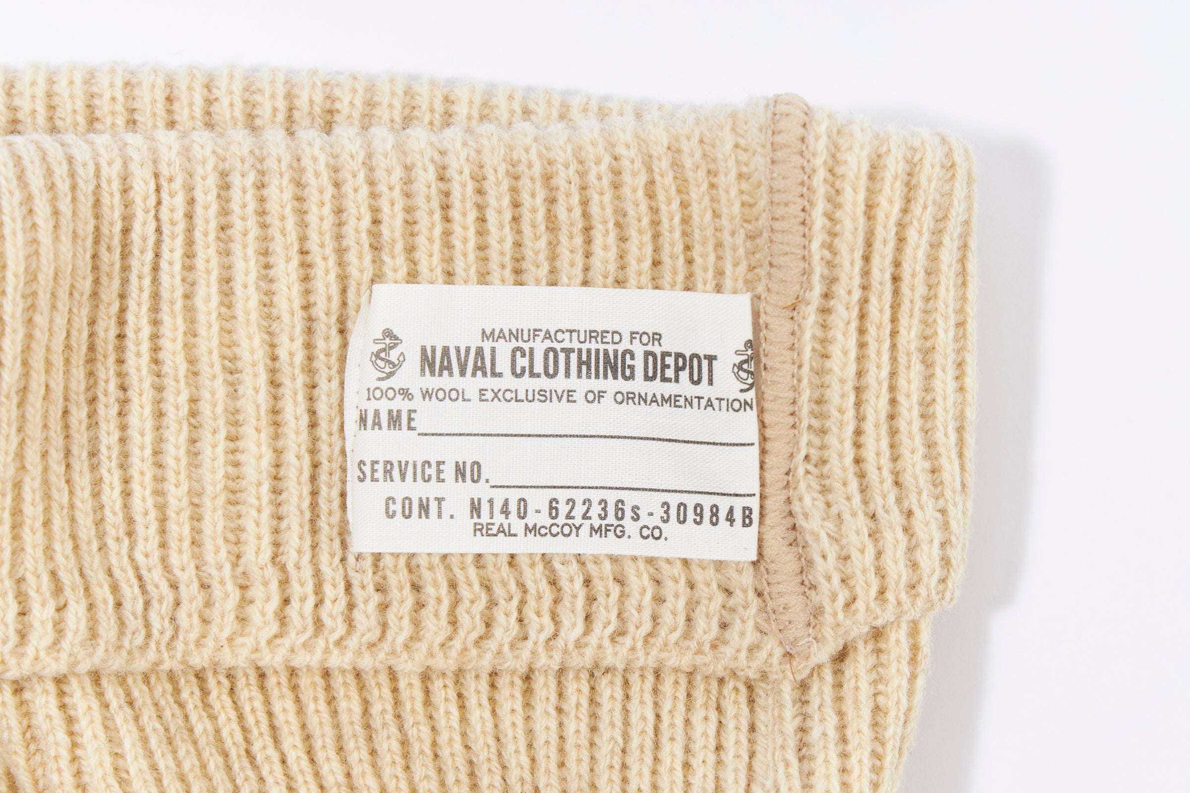 CIVILIAN WOOL WATCH CAP - ECRU