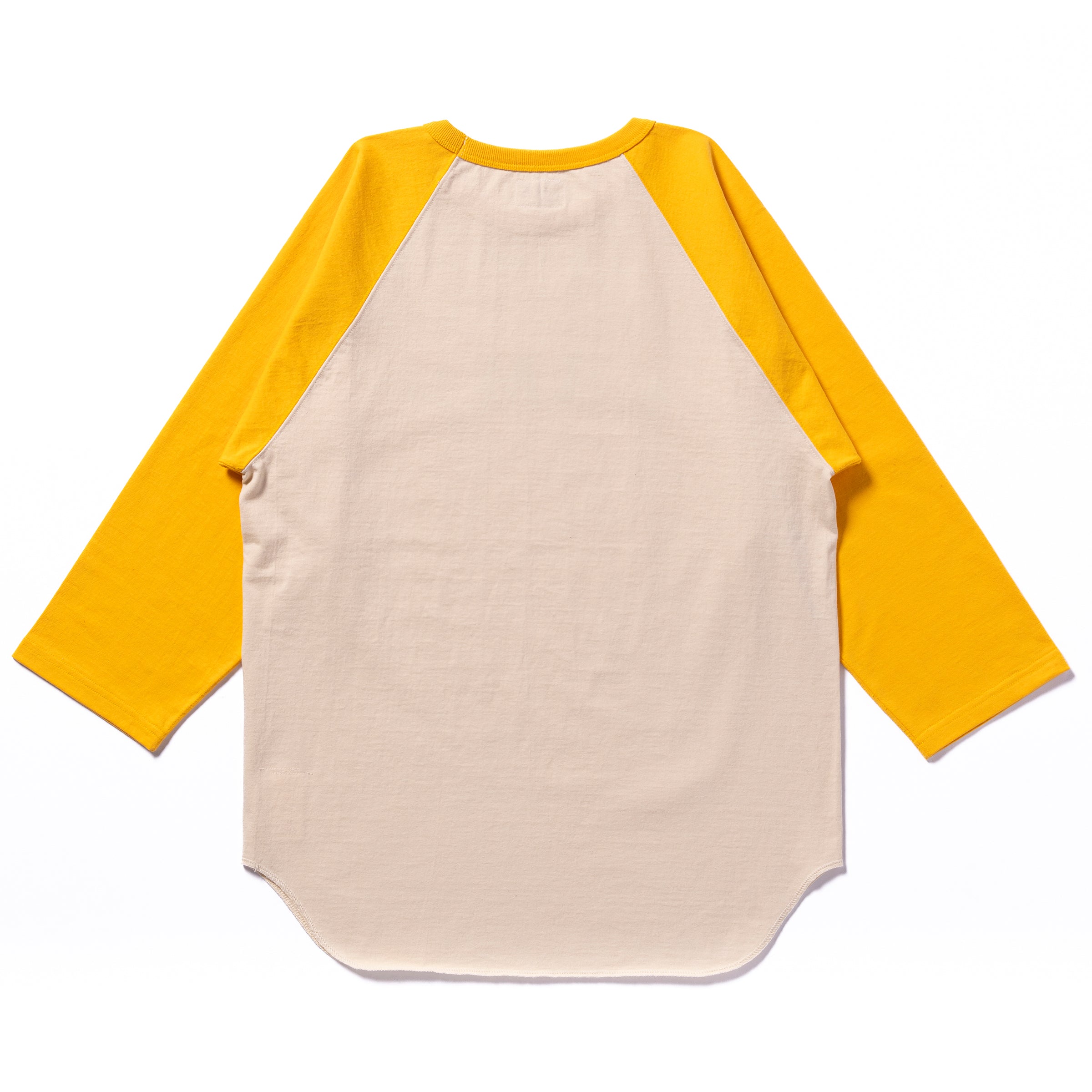 MILITARY BASEBALL TEE / ARMY - ECRU/YELLOW