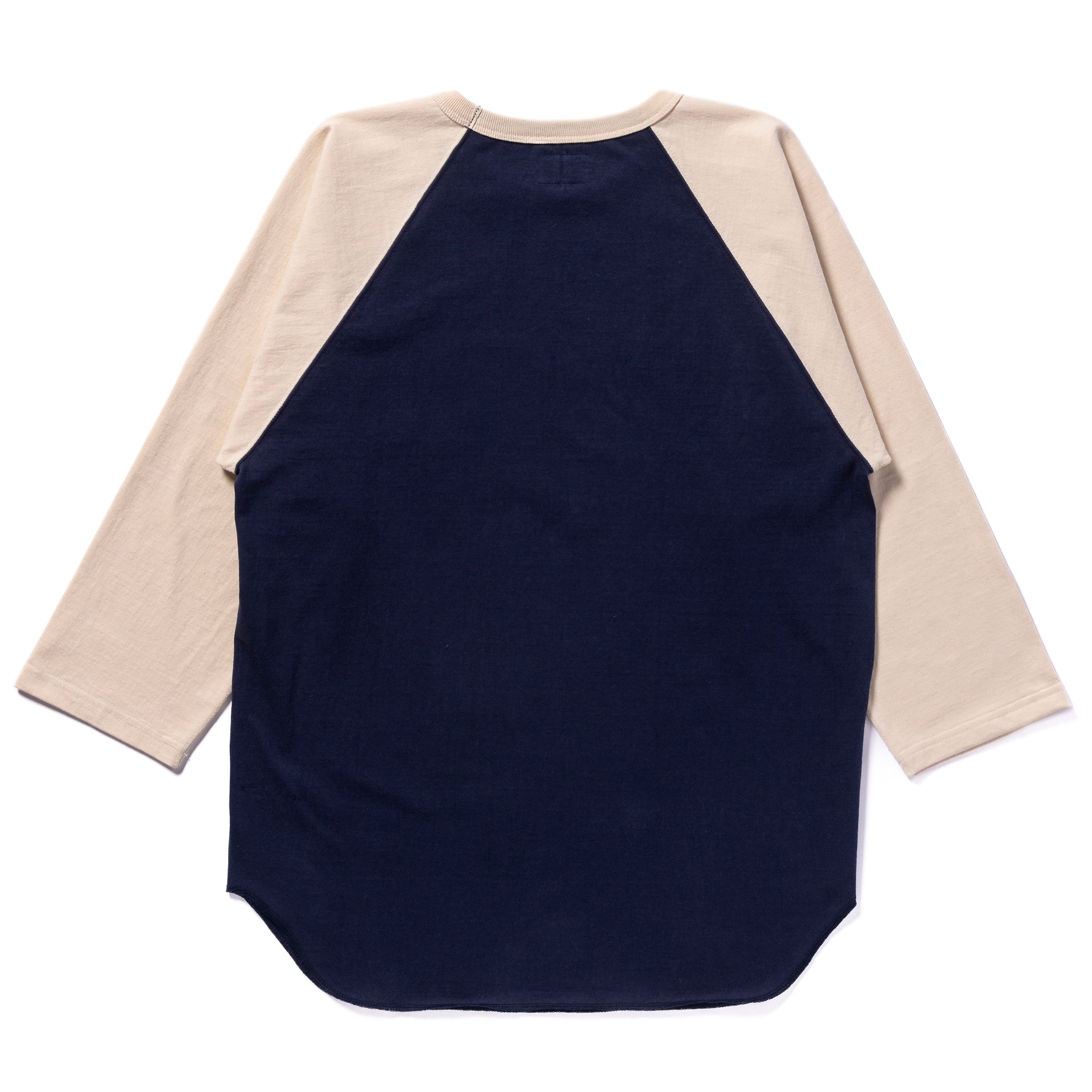 MILITARY BASEBALL TEE / NAVY - NAVY/ECRU