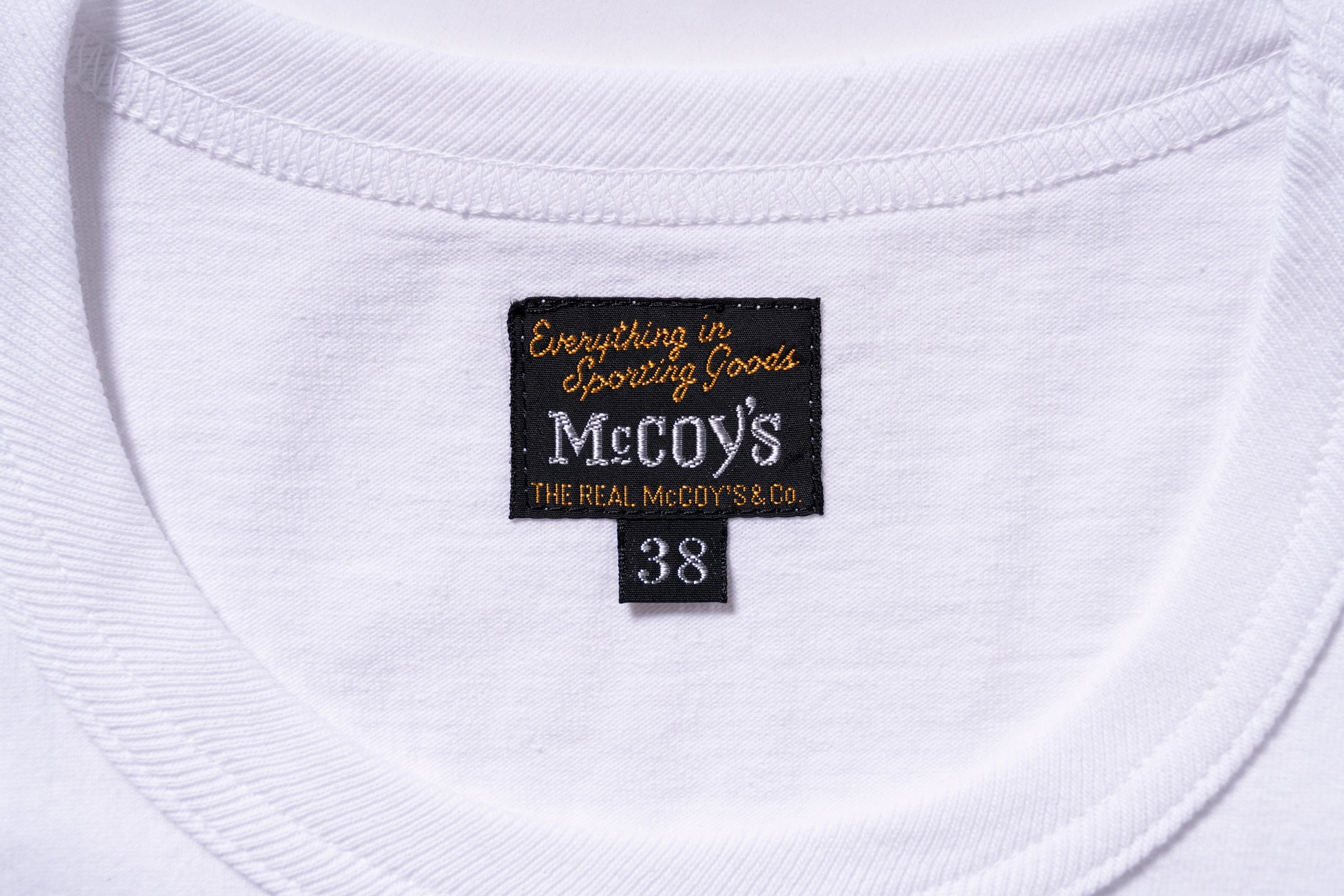 THE REAL MCCOY'S LOGO TEE S/S - WHITE