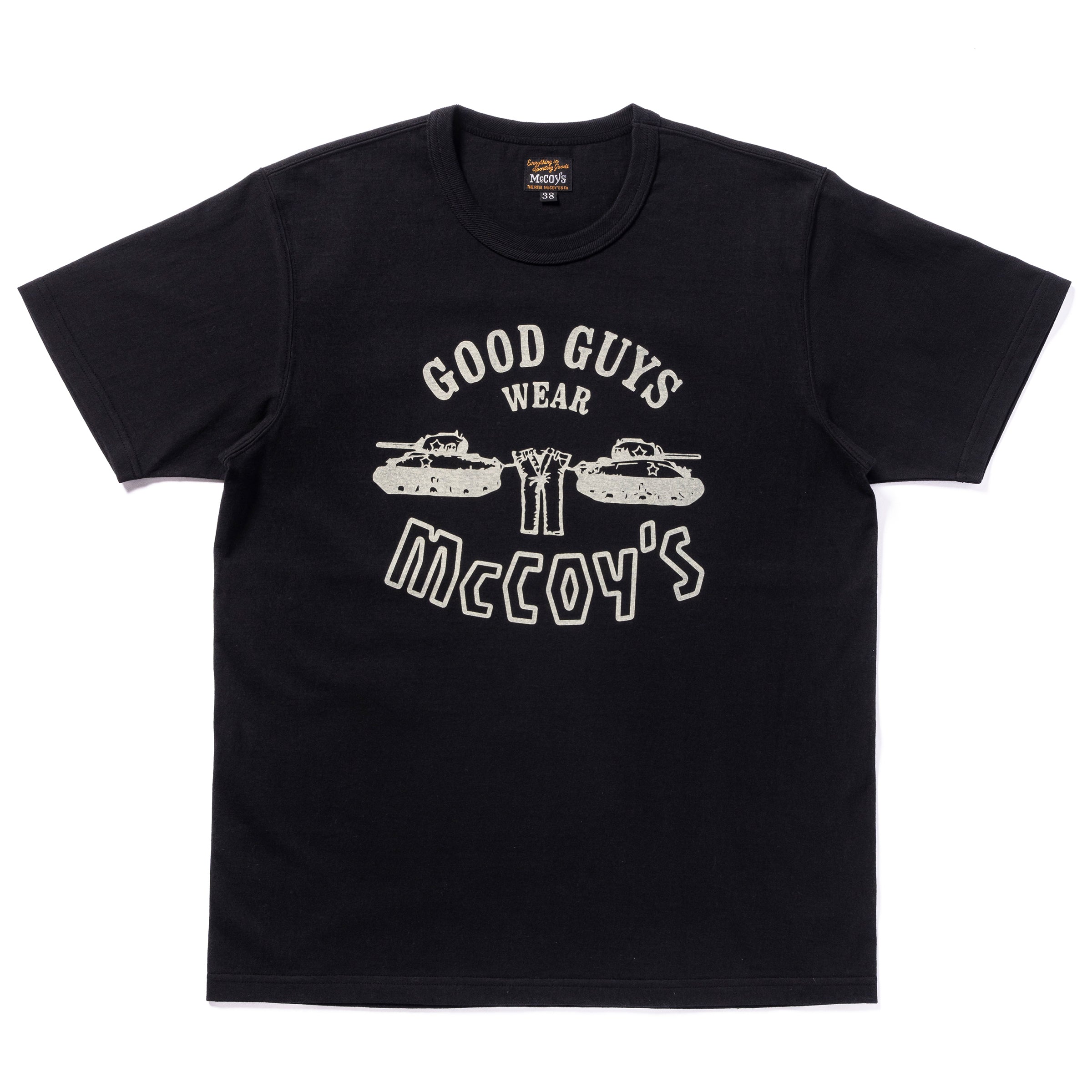 MILITARY TEE / GOOD GUYS WEAR MCCOY S - BLACK