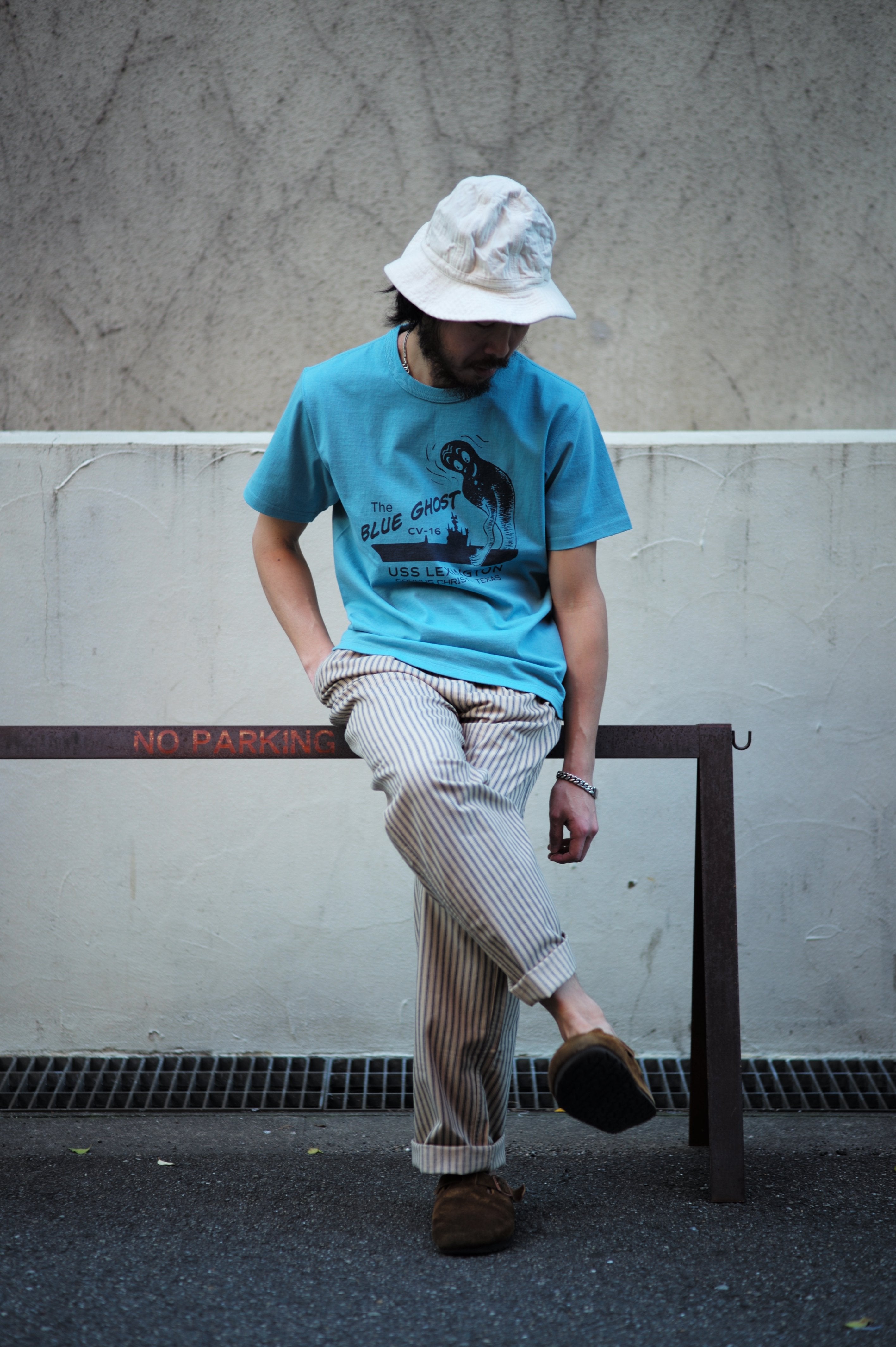 MILITARY TEE / THE BLUE GHOST - TEAL