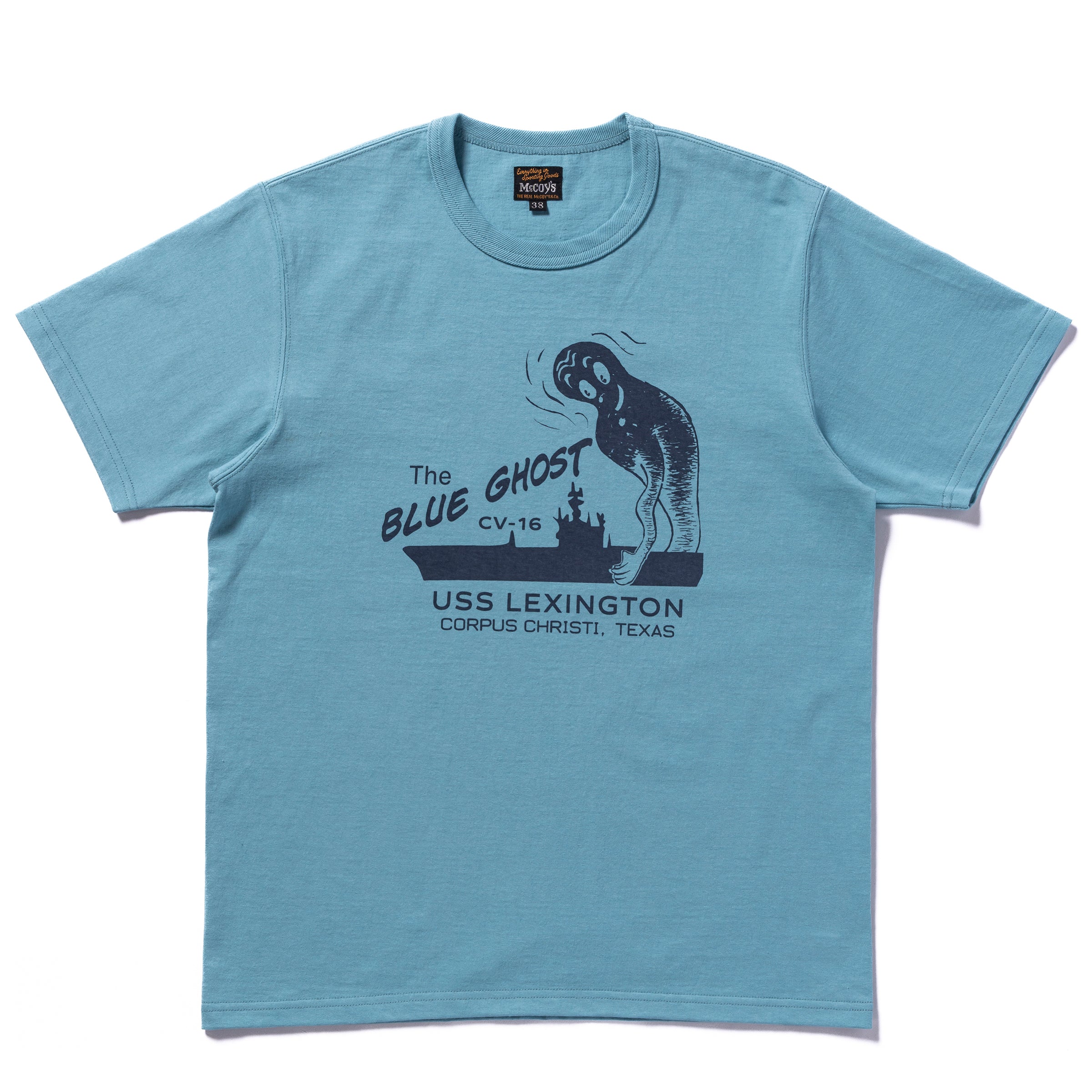 MILITARY TEE / THE BLUE GHOST - TEAL