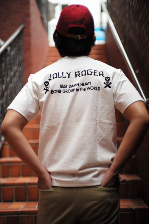 MC25004 MILITARY TEE / JOLLY ROGER BEST DAMN GROUP - WHITE