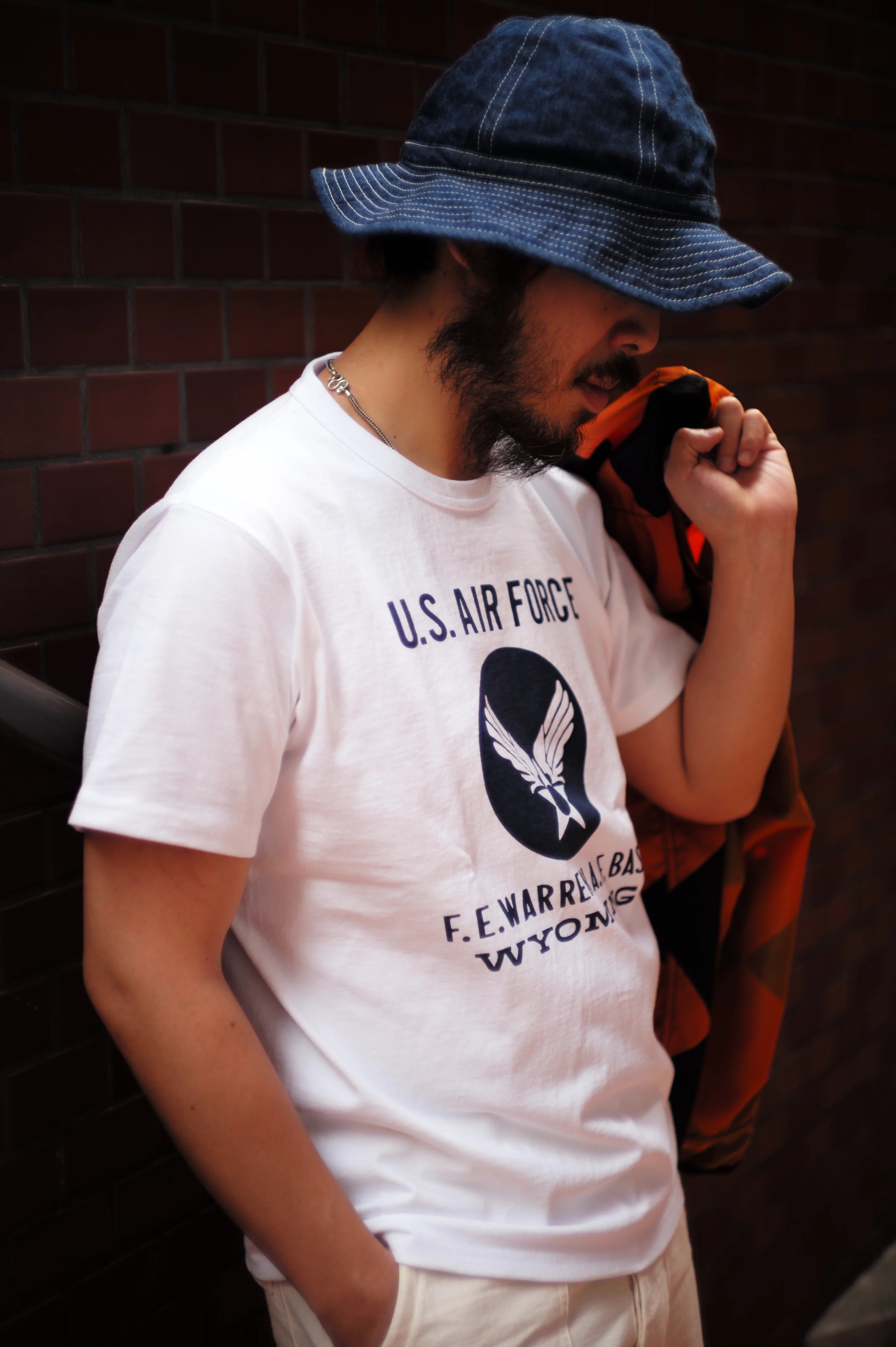 MC25007 MILITARY TEE / F.E. WARREN BASE - WHITE