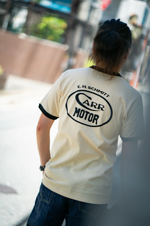 MC25016 JOE MCCOY TEE / WHIZZ GUNNER - ECRU/BLACK