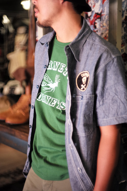 MC25025 JOE MCCOY TEE / HORNETS - GREEN