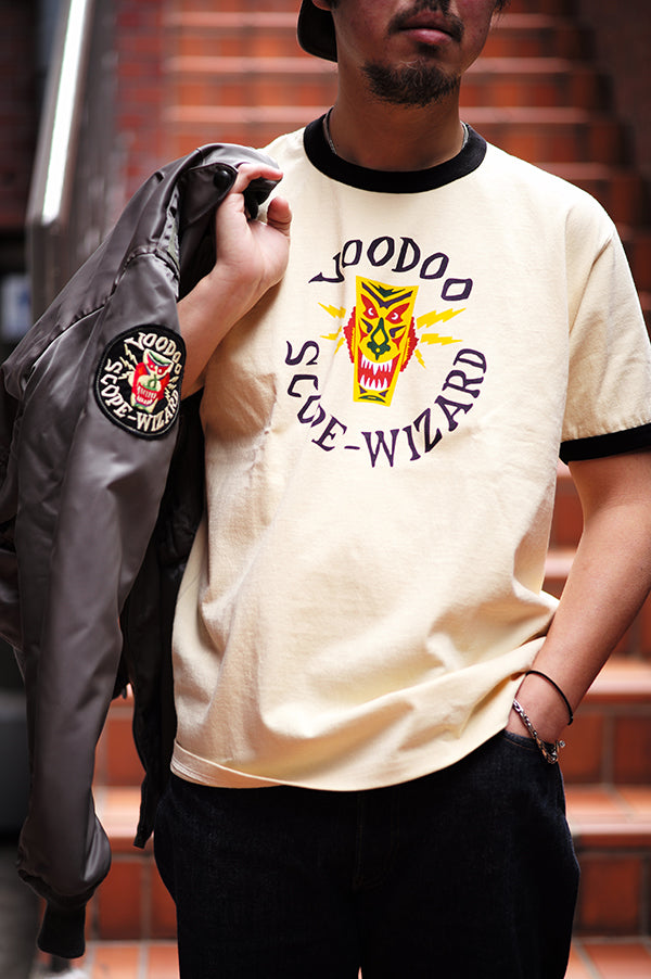 MC26009 MILITARY TEE / VOODOO, COLORED - ECRUxBLACK