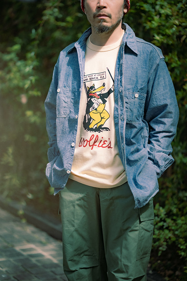 MC26022 JOE MCCOY TEE / WOLFIE'S - ECRU