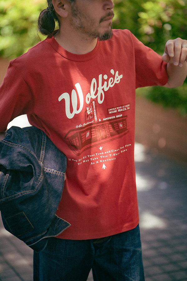 MC26039 JOE MCCOY TEE / WHERE ELSE BUT… WOLFIE'S - CHERRY