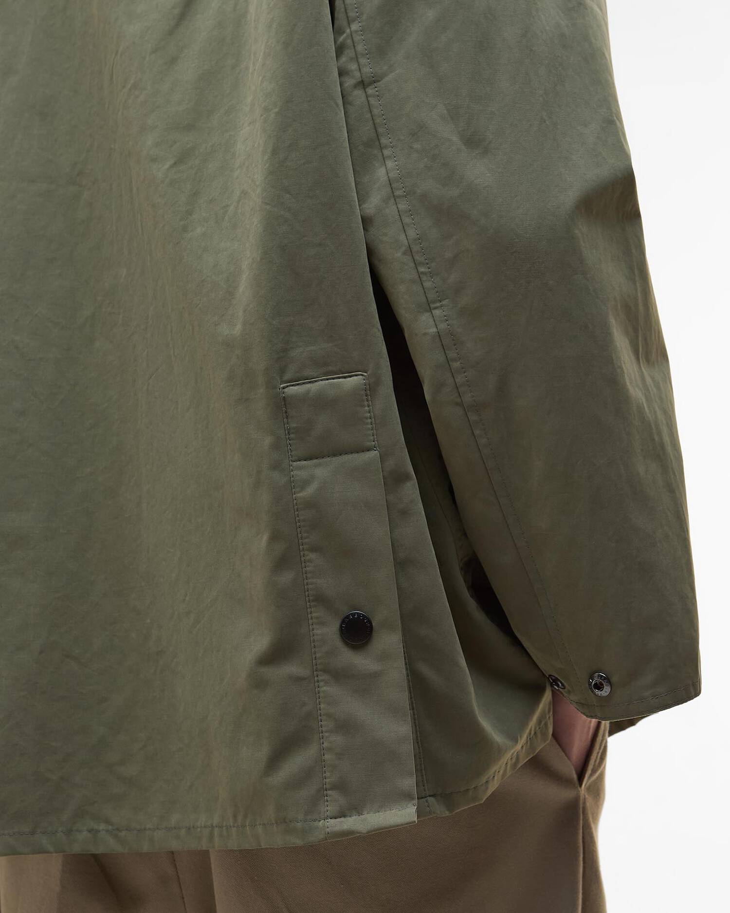 OS PEACHED BEDALE CASUAL JACKET - FERN