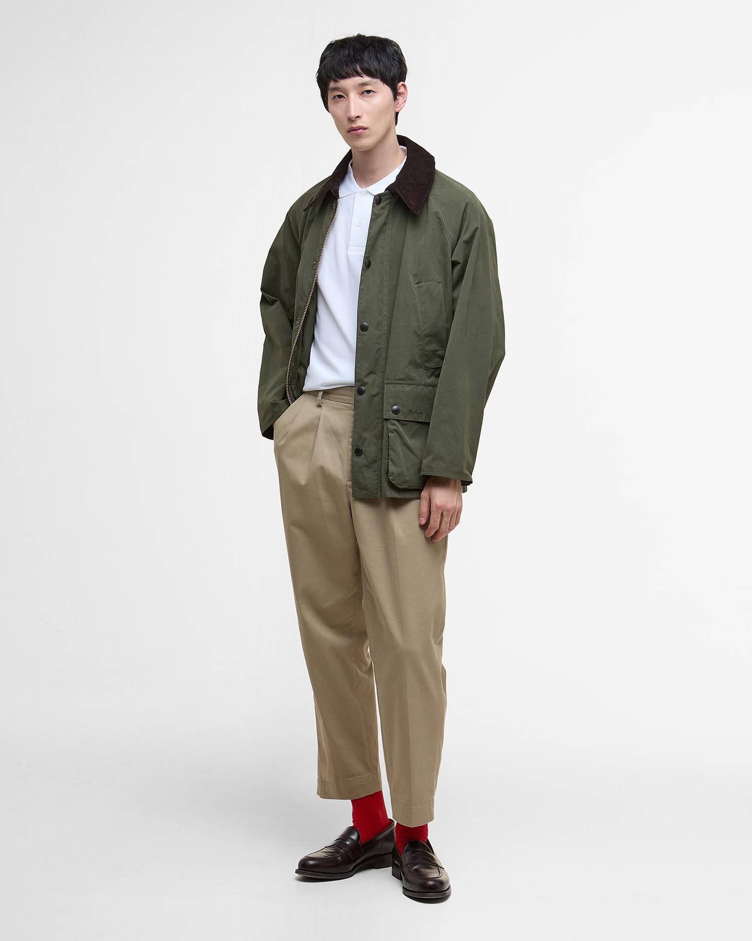 OS PEACH BEDALE CASUAL JACKET - SAGE