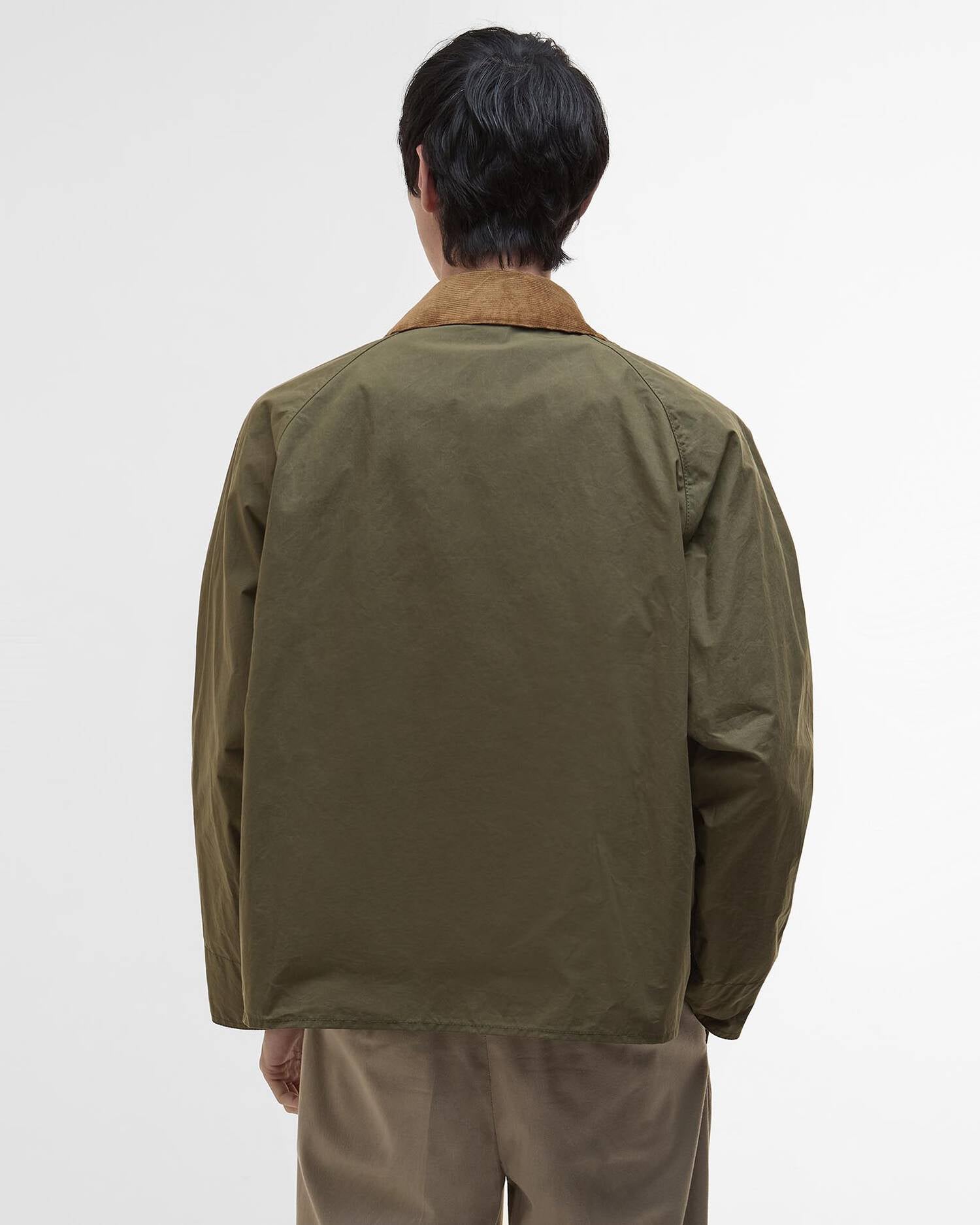COTTON CASUAL JACKET - DUSKY GREEN