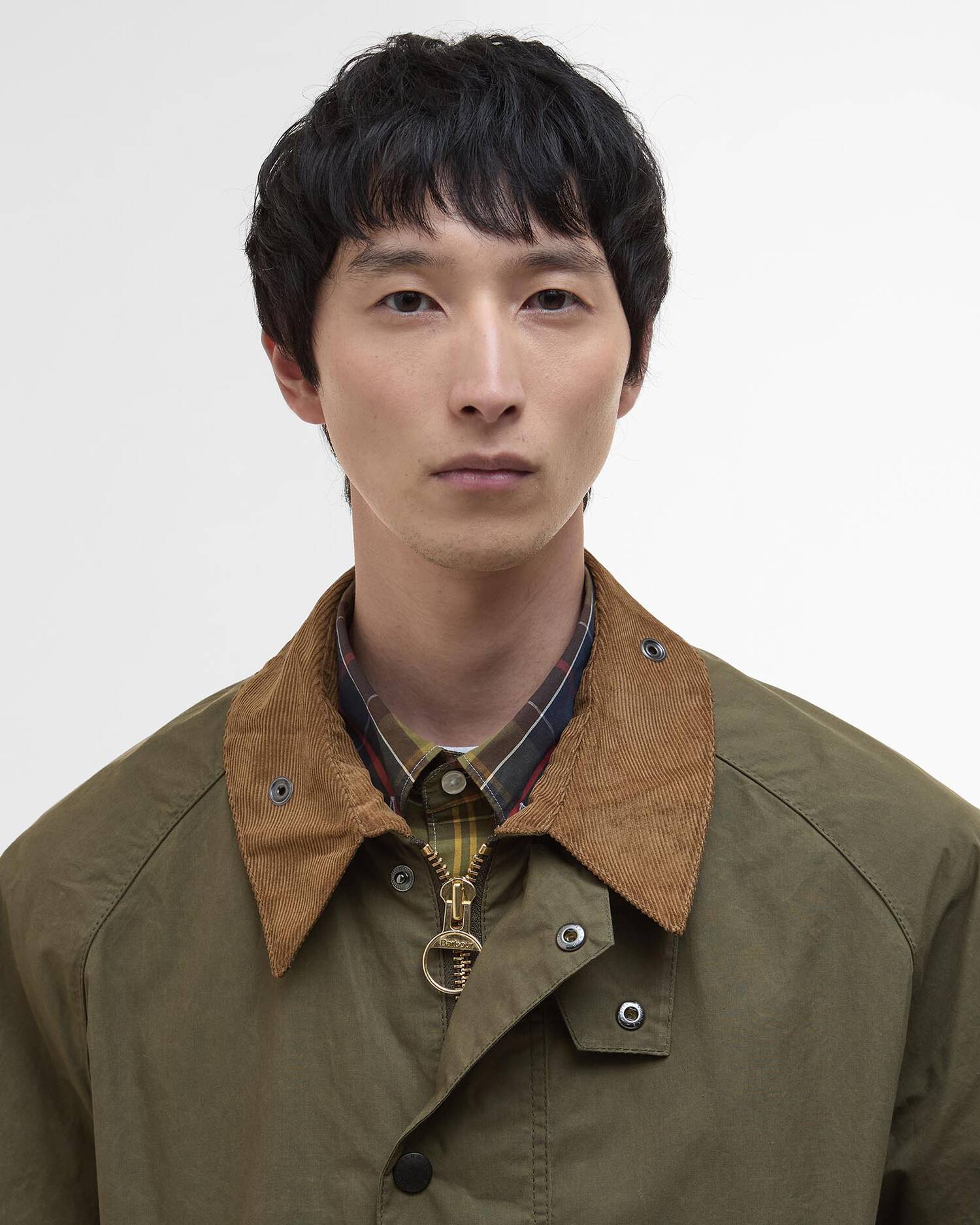 COTTON CASUAL JACKET - DUSKY GREEN