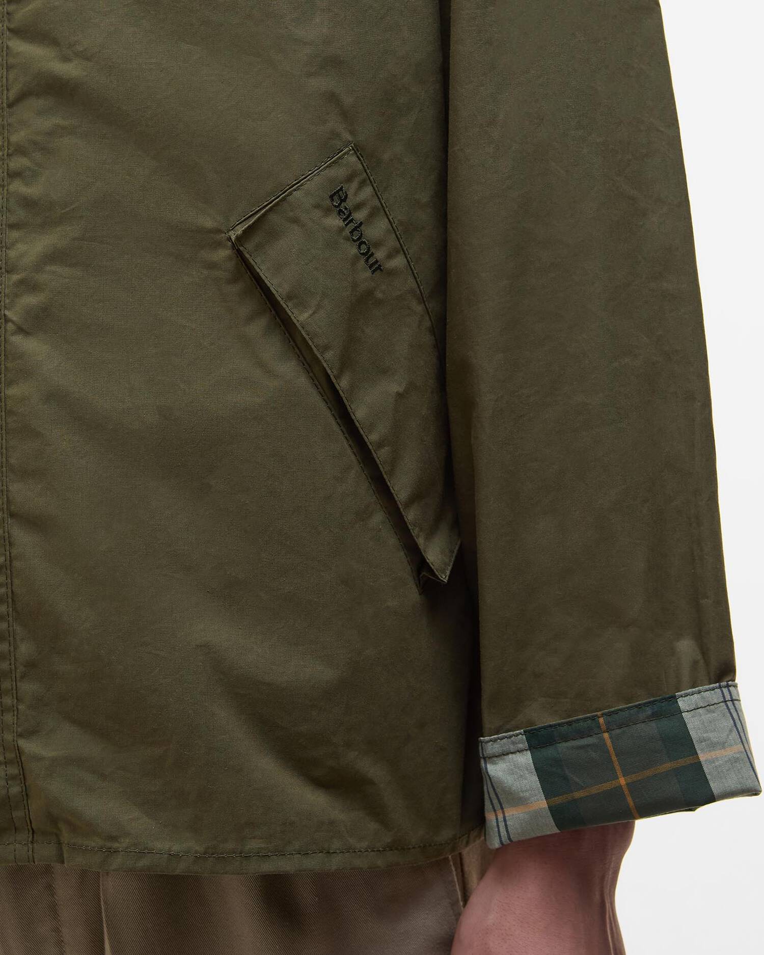 COTTON CASUAL JACKET - DUSKY GREEN