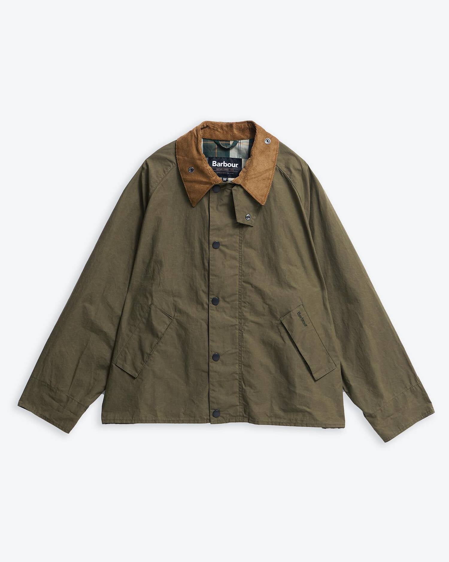 COTTON CASUAL JACKET - DUSKY GREEN