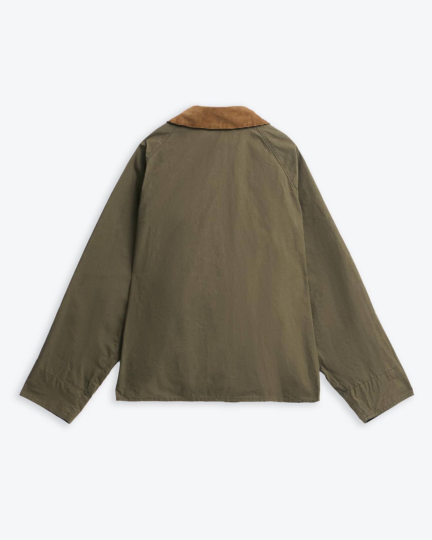 COTTON CASUAL JACKET - DUSKY GREEN