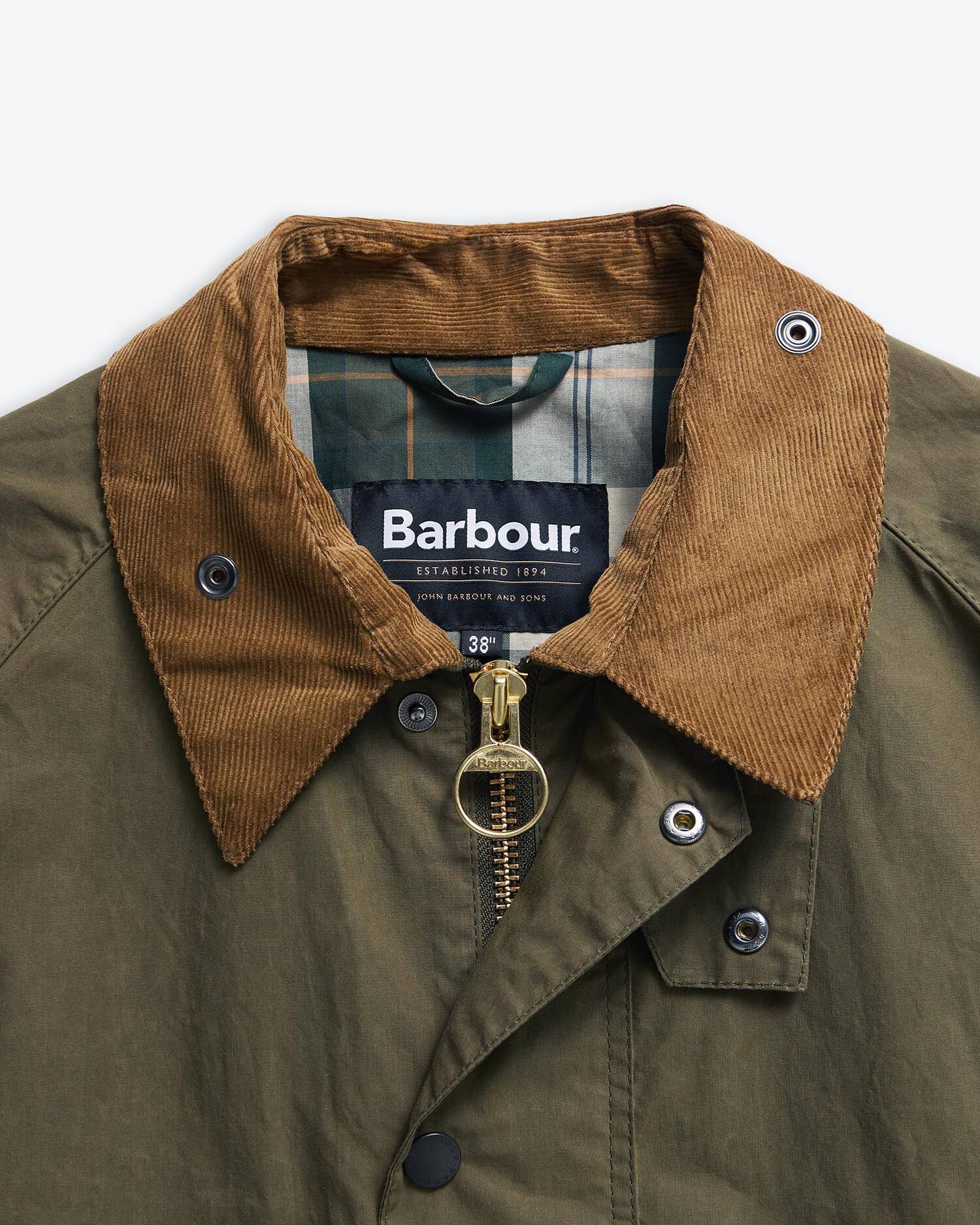COTTON CASUAL JACKET - DUSKY GREEN