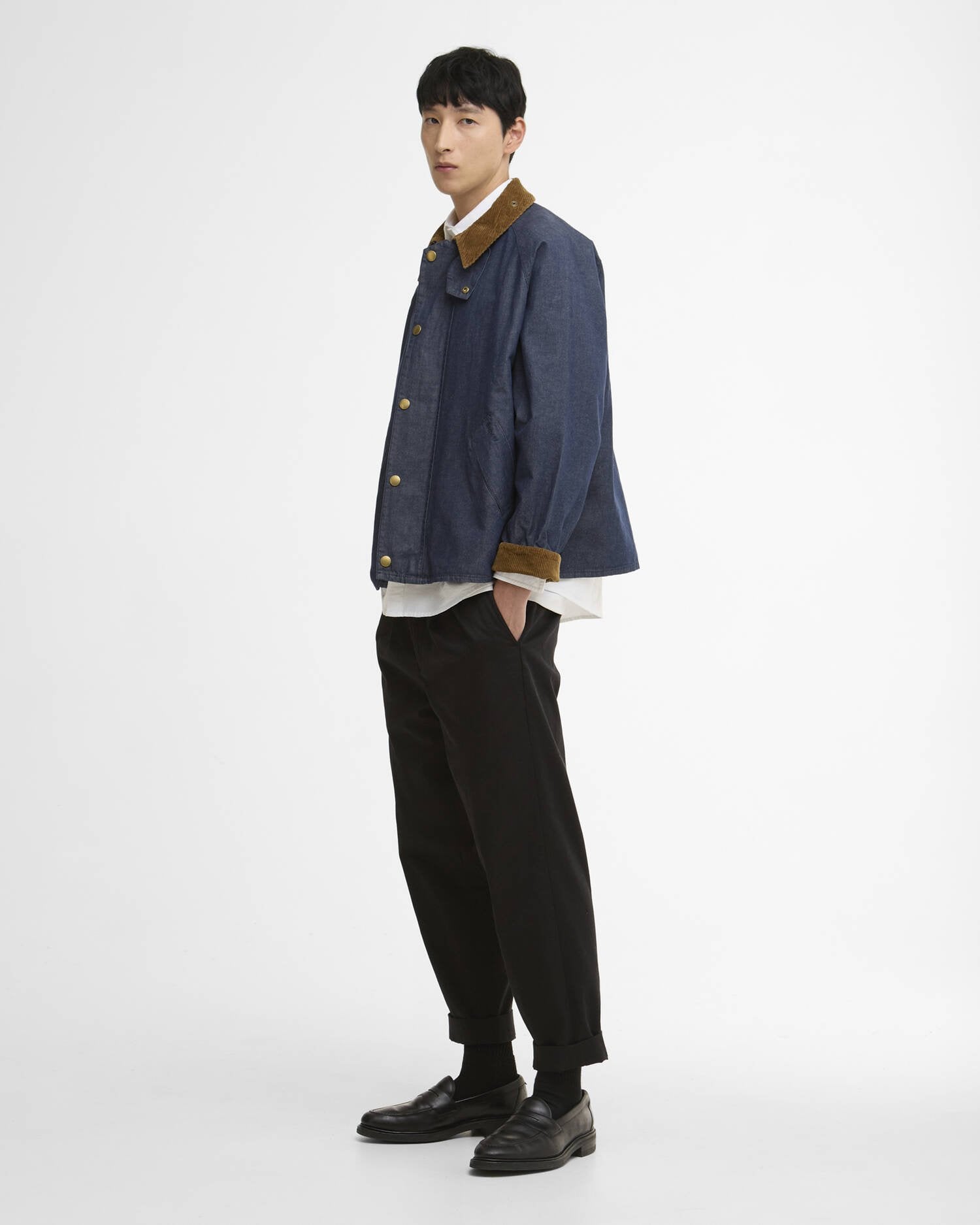 た*か様 Barbour TRANSPORT DENIM CASUAL JACK TRANSPORT DENIM CASUAL JACKET - INDIGO