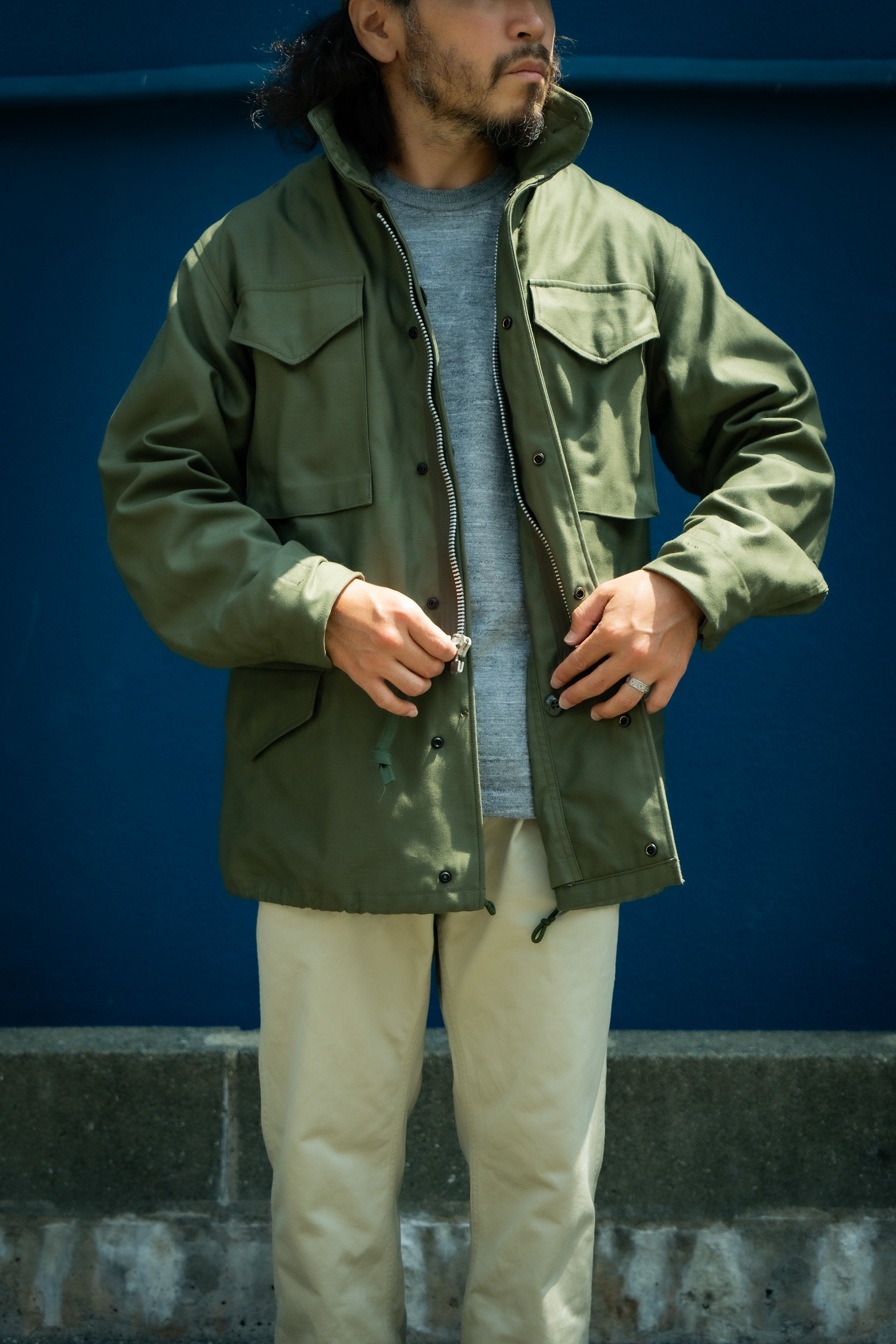 COAT MAN'S FIELD M-65 / EARLY MODEL - OLIVE