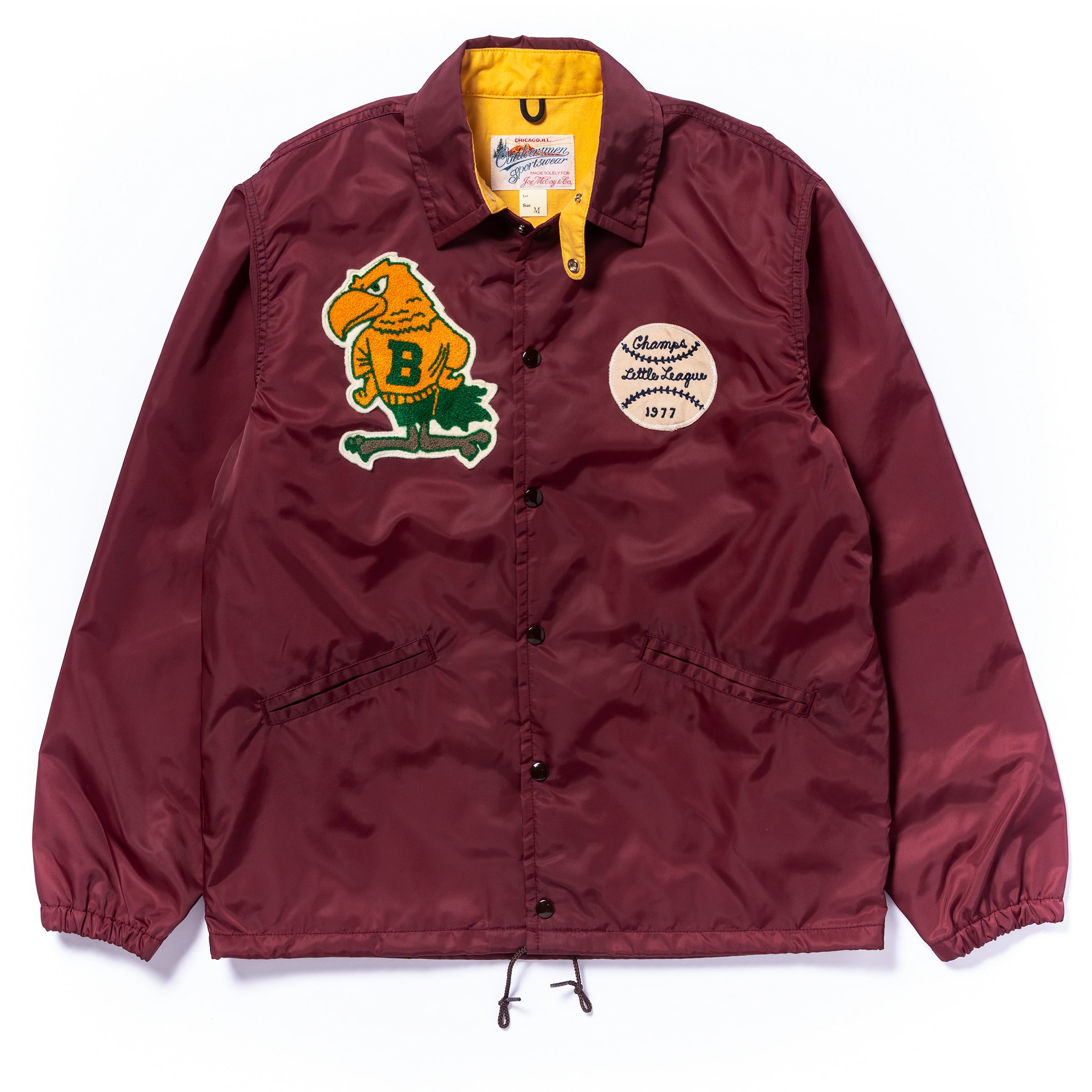 NYLON COACH JACKET / BIRDIES - BURGUNDY