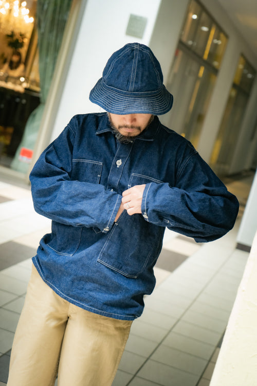 MJ25005 JUMPER WORKING DENIM BLUE - INDIGO