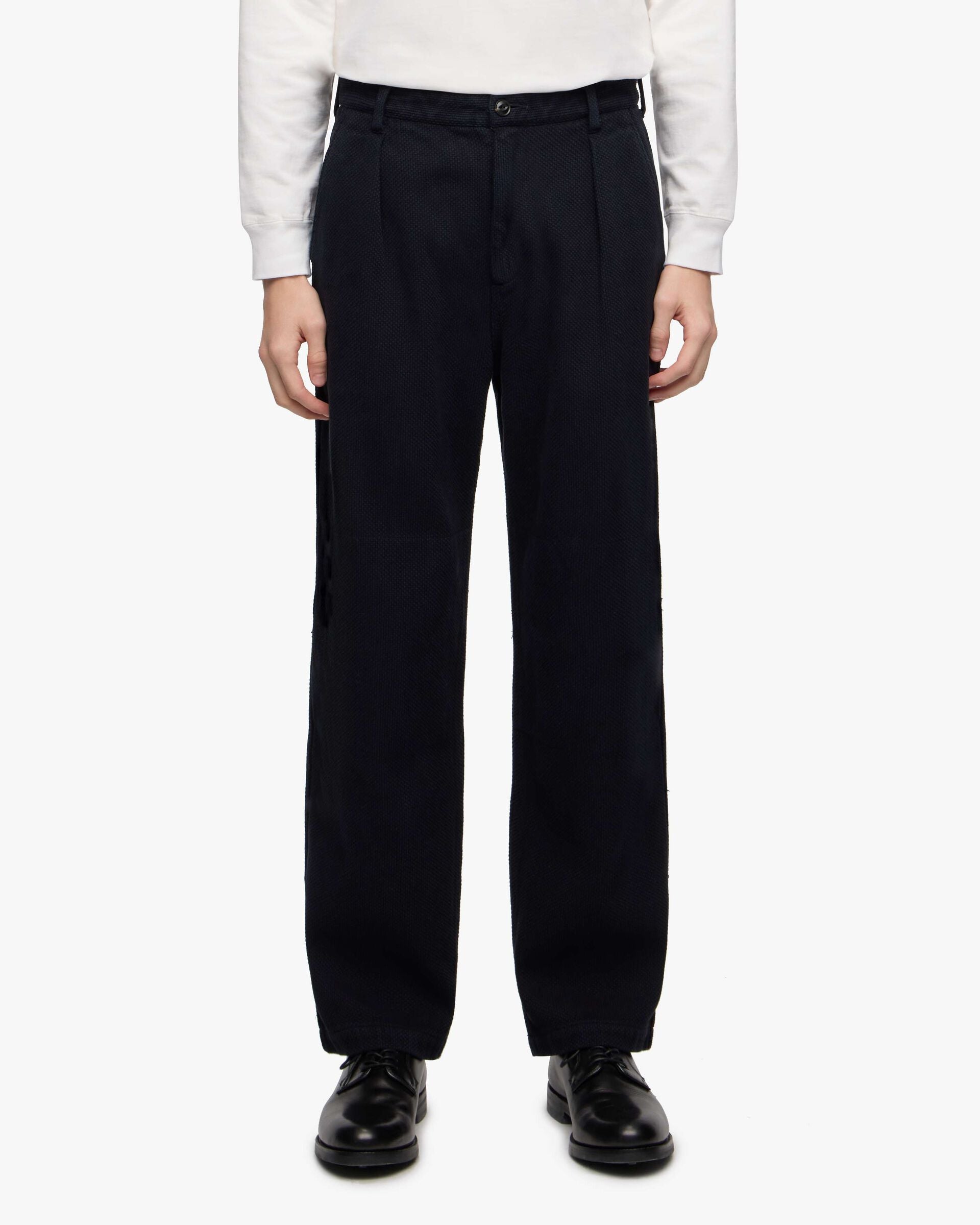 MMPT6008 SASHIKO PANTS-OVERDYE - INDIGO
