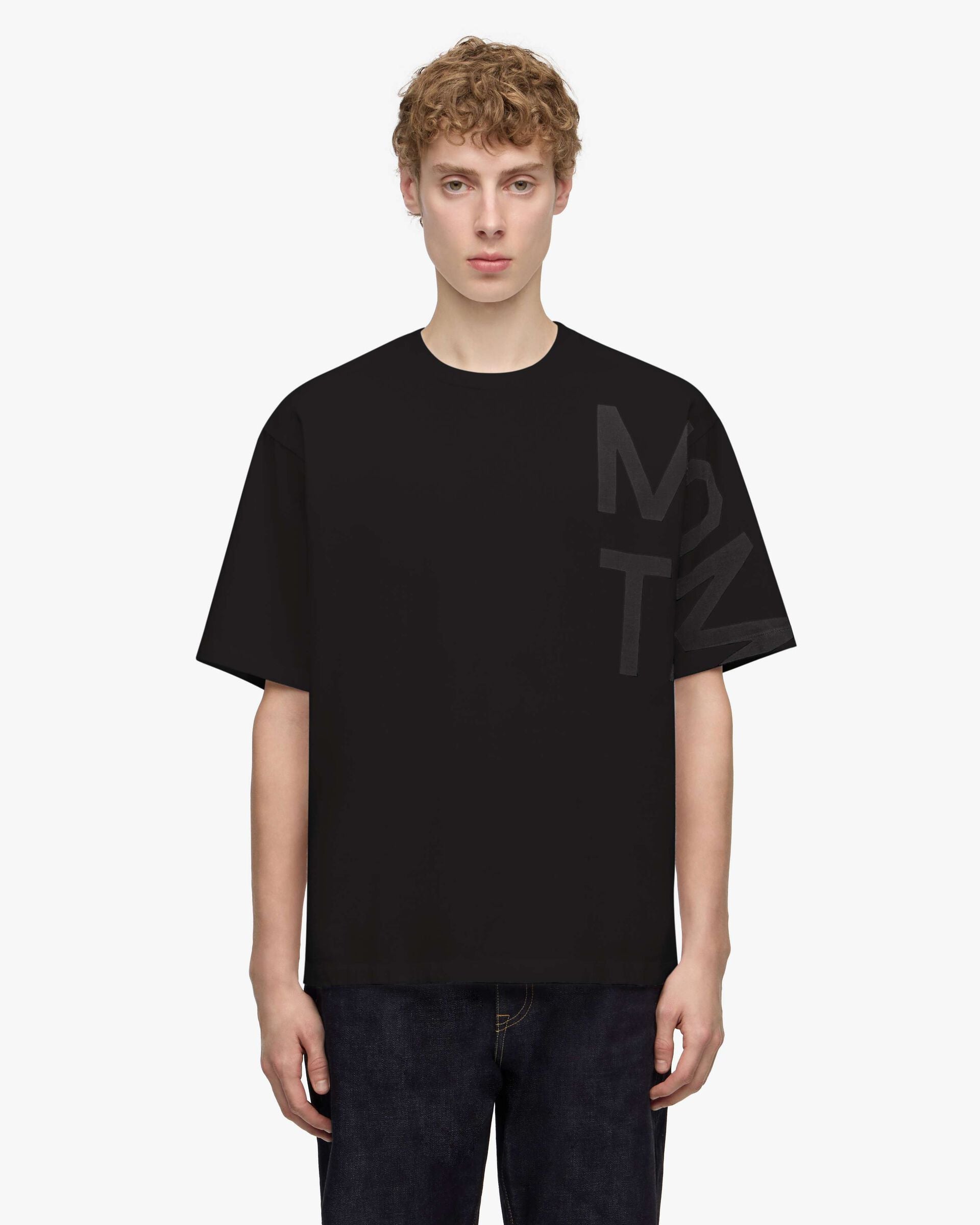MMTS6027 ZIMBABWE COTTON S/S TEE - MOMOTAR - BLACK