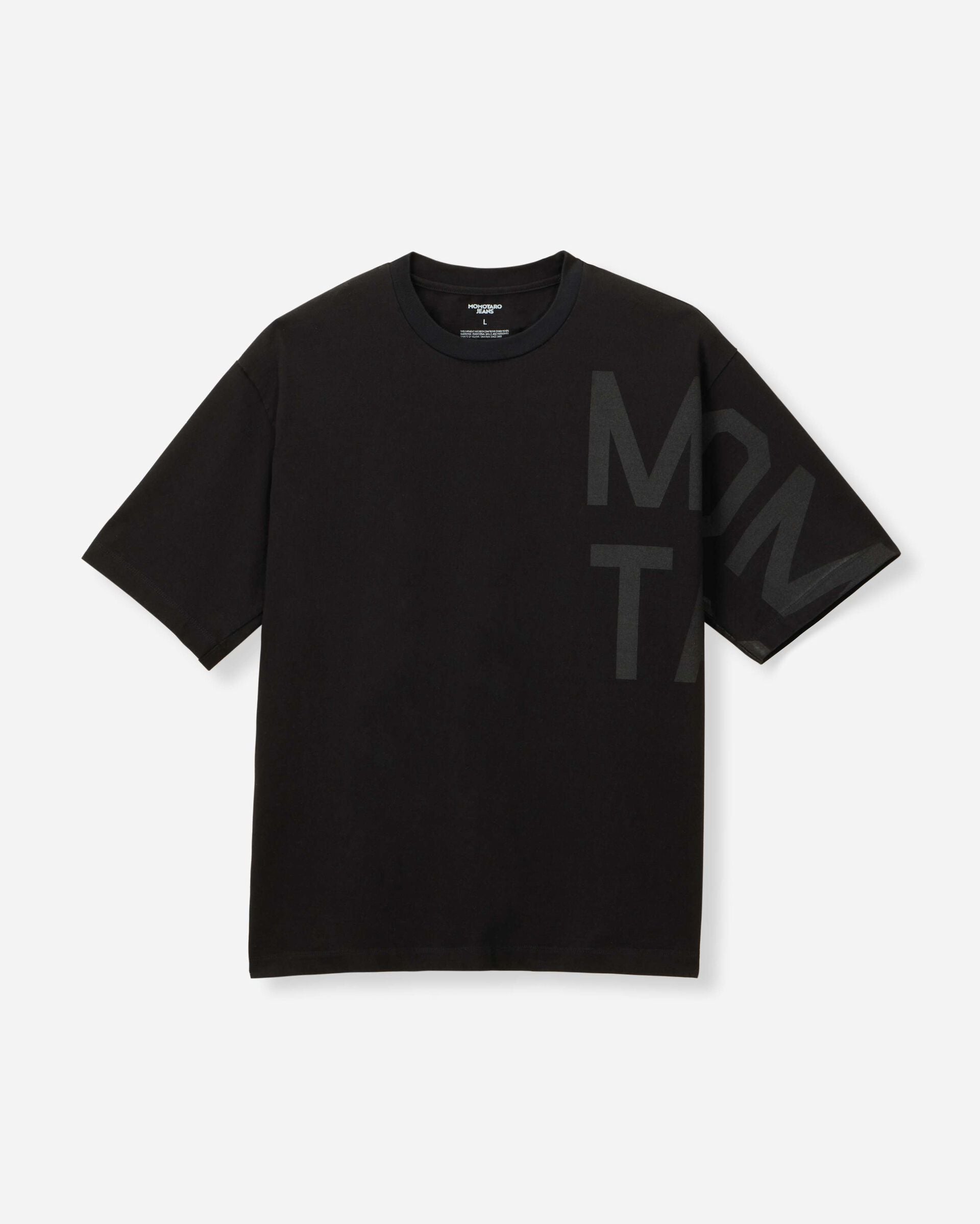 MMTS6027 ZIMBABWE COTTON S/S TEE - MOMOTAR - BLACK