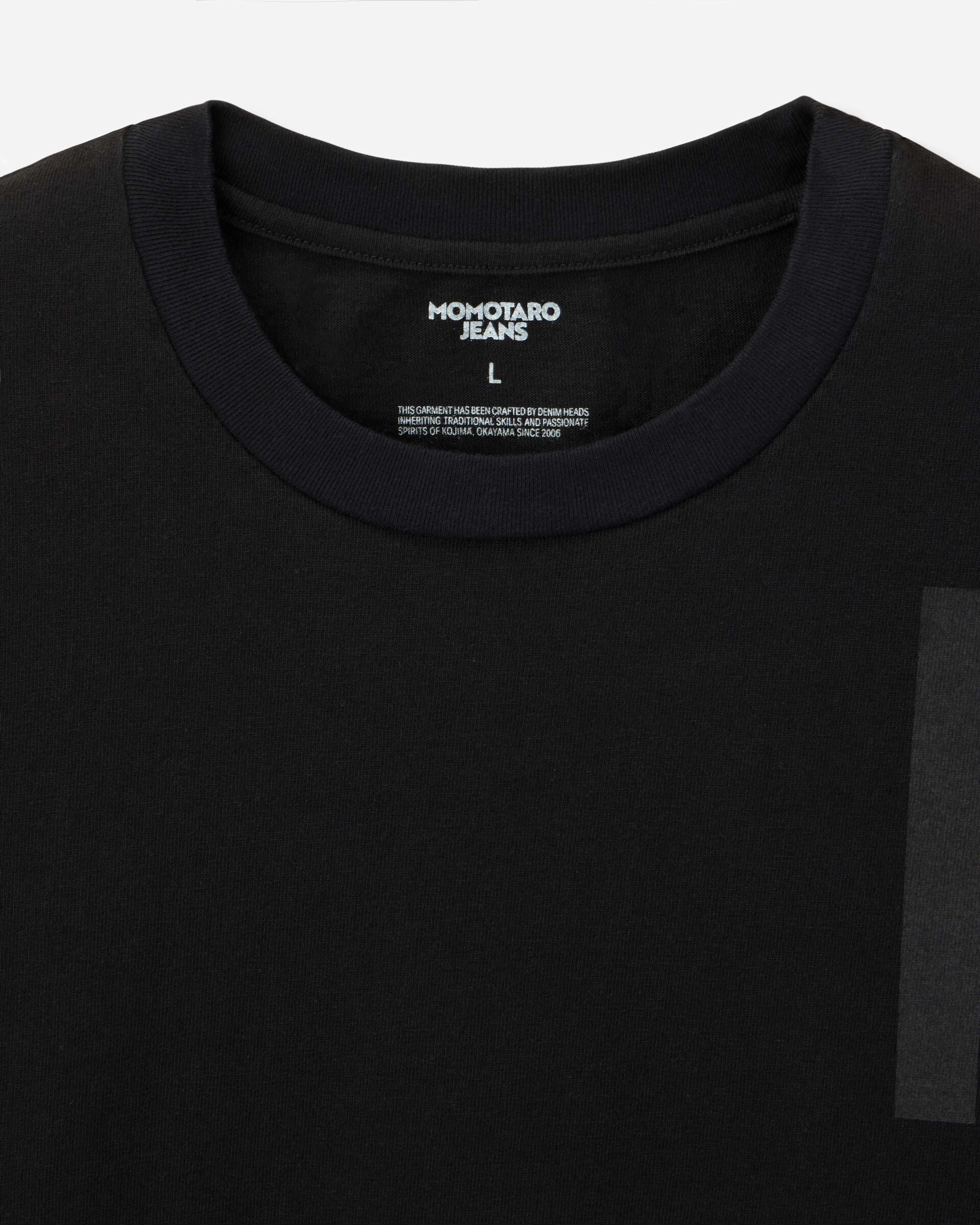 MMTS6027 ZIMBABWE COTTON S/S TEE - MOMOTAR - BLACK