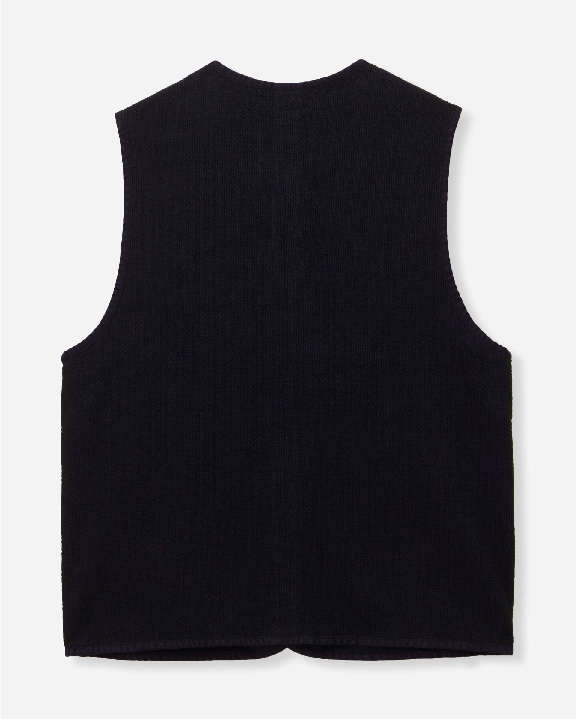 MMVE6000 SASHIKO VEST-OVERDYE - INDIGO