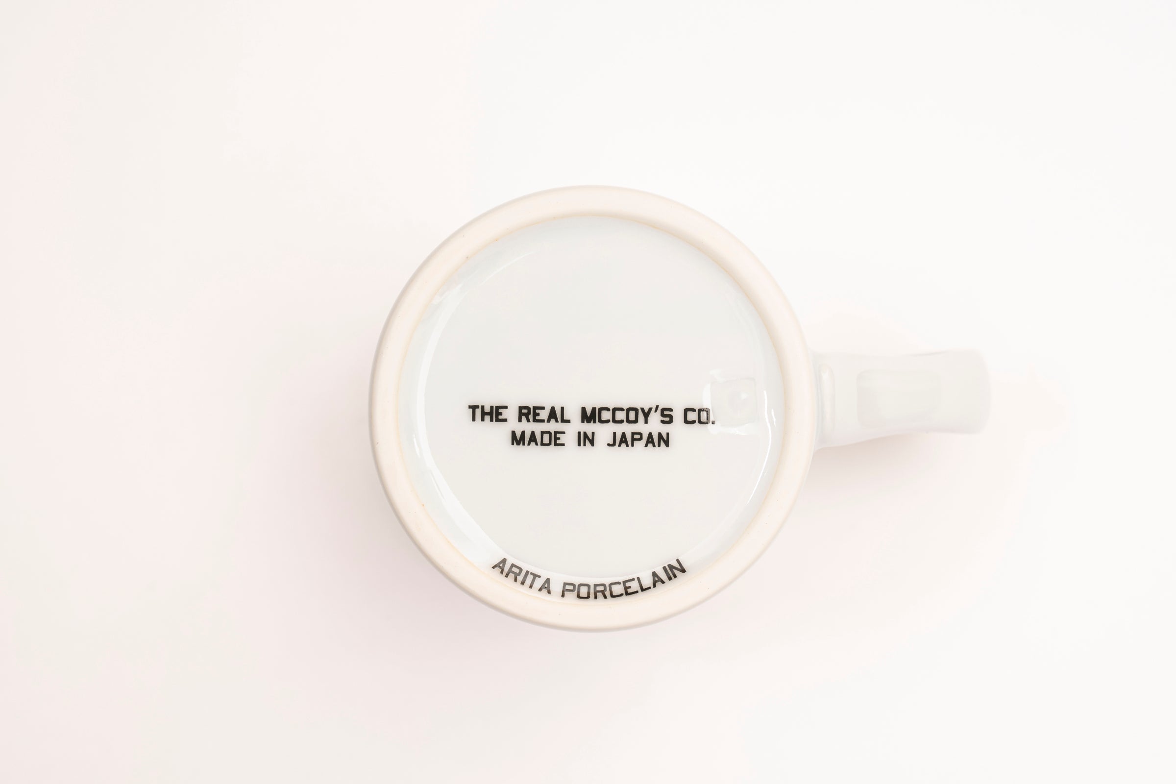 ARITA PORCELAIN COFFEE MUG / REAL MCCOY'S - WHITE