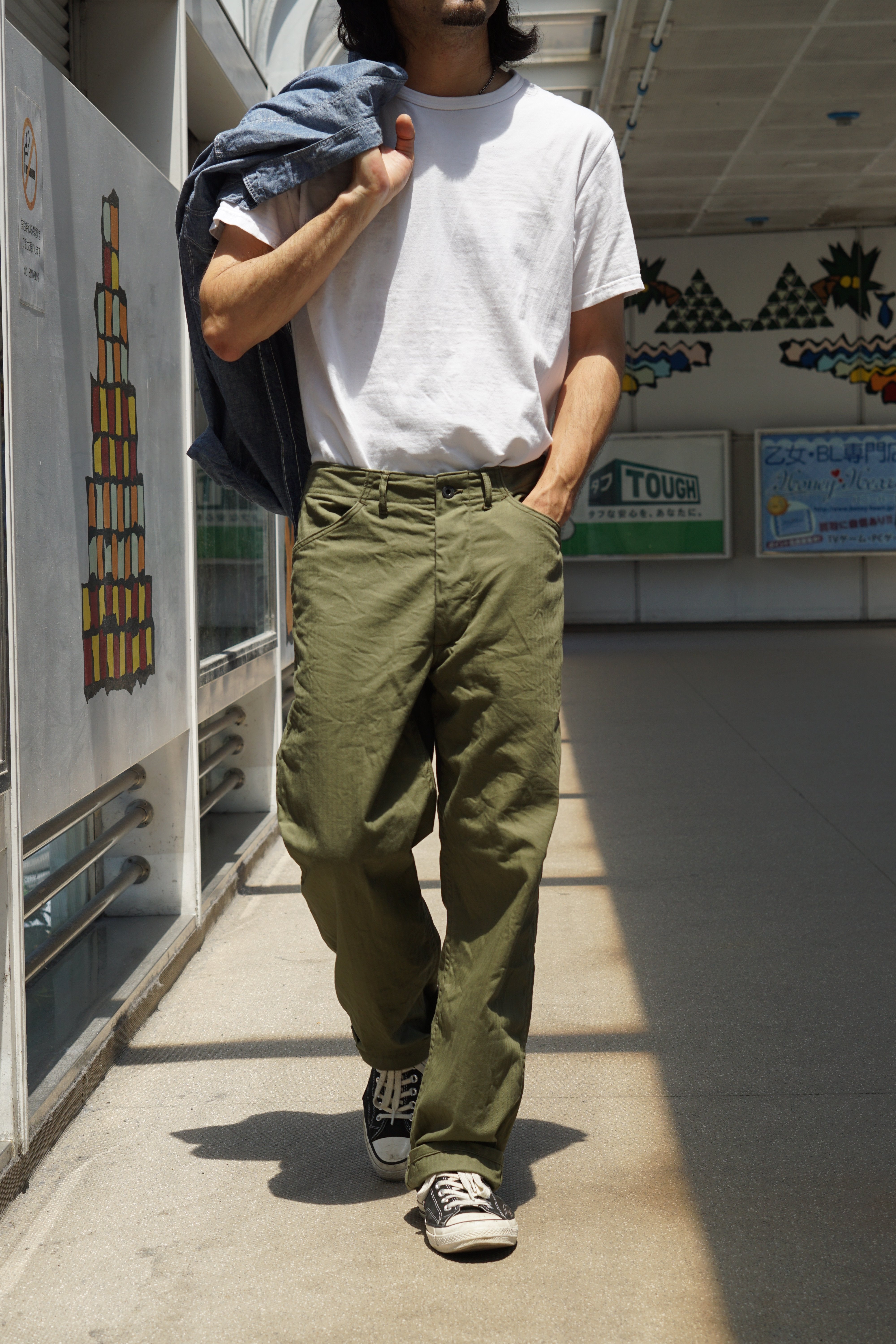 TROUSERS UTILITY N-3 (MODEL 220) - OLIVE