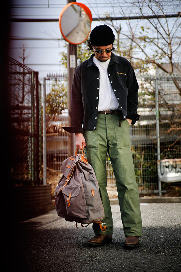 MP23003 TROUSERS MEN'S COTTON SATEEN OG-107 - OLIVE