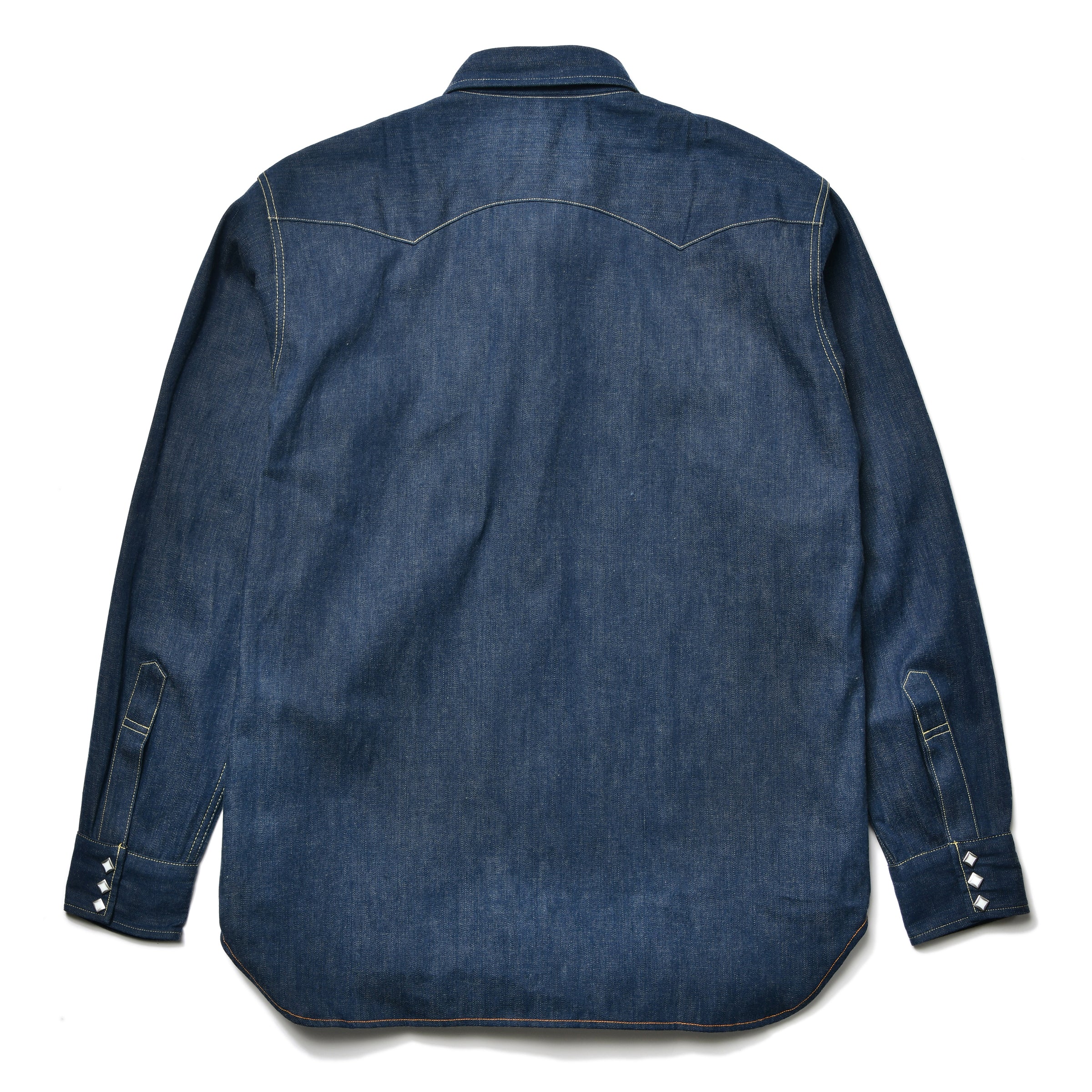 DENIM WESTERN SHIRT/SAWTOOTH - INDIGO