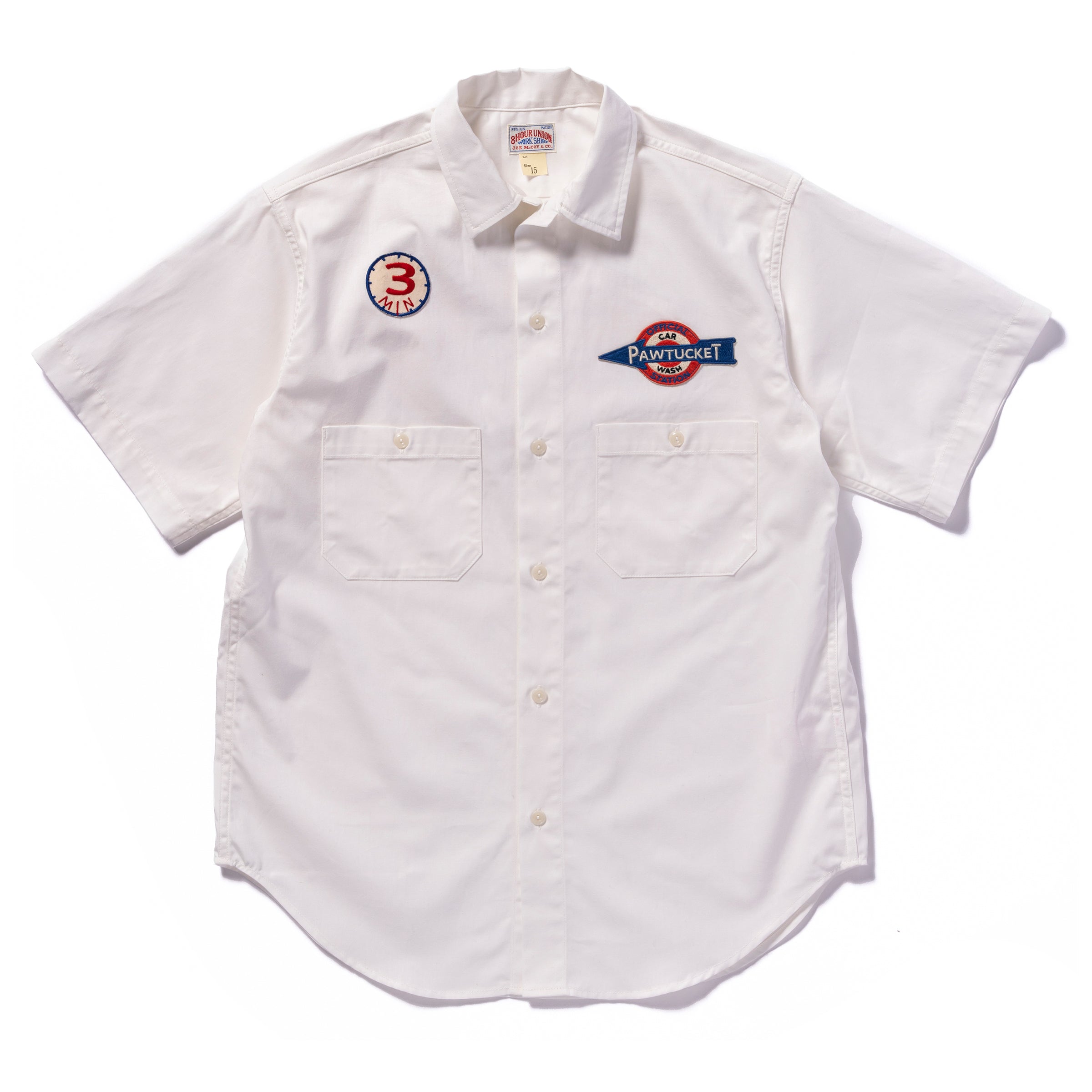 COTTON SERVICEMAN SHIRT / PAWTUCKET - WHITE