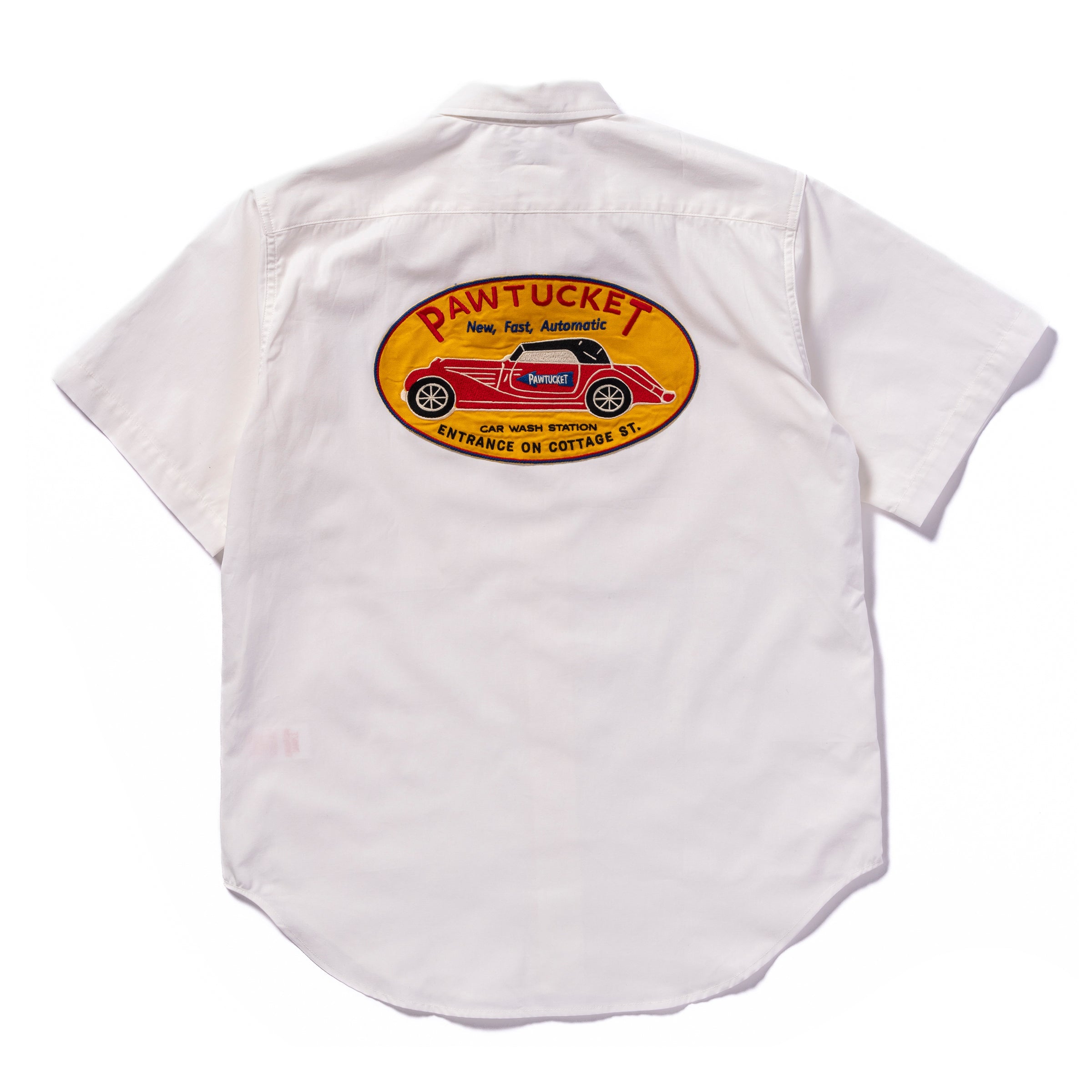 COTTON SERVICEMAN SHIRT / PAWTUCKET - WHITE