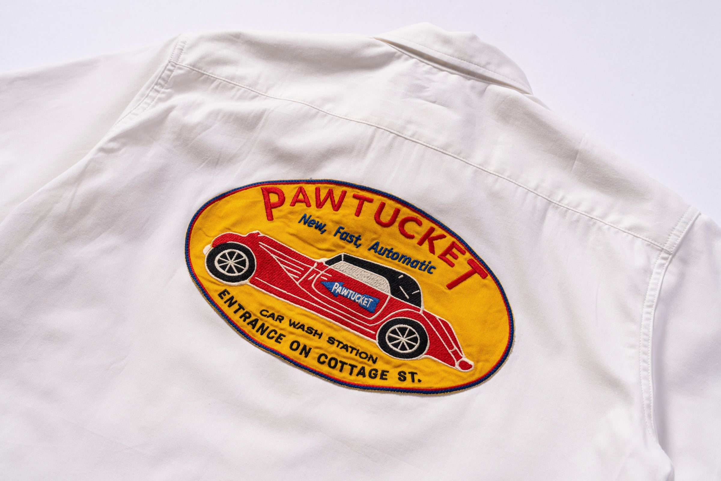 COTTON SERVICEMAN SHIRT / PAWTUCKET - WHITE