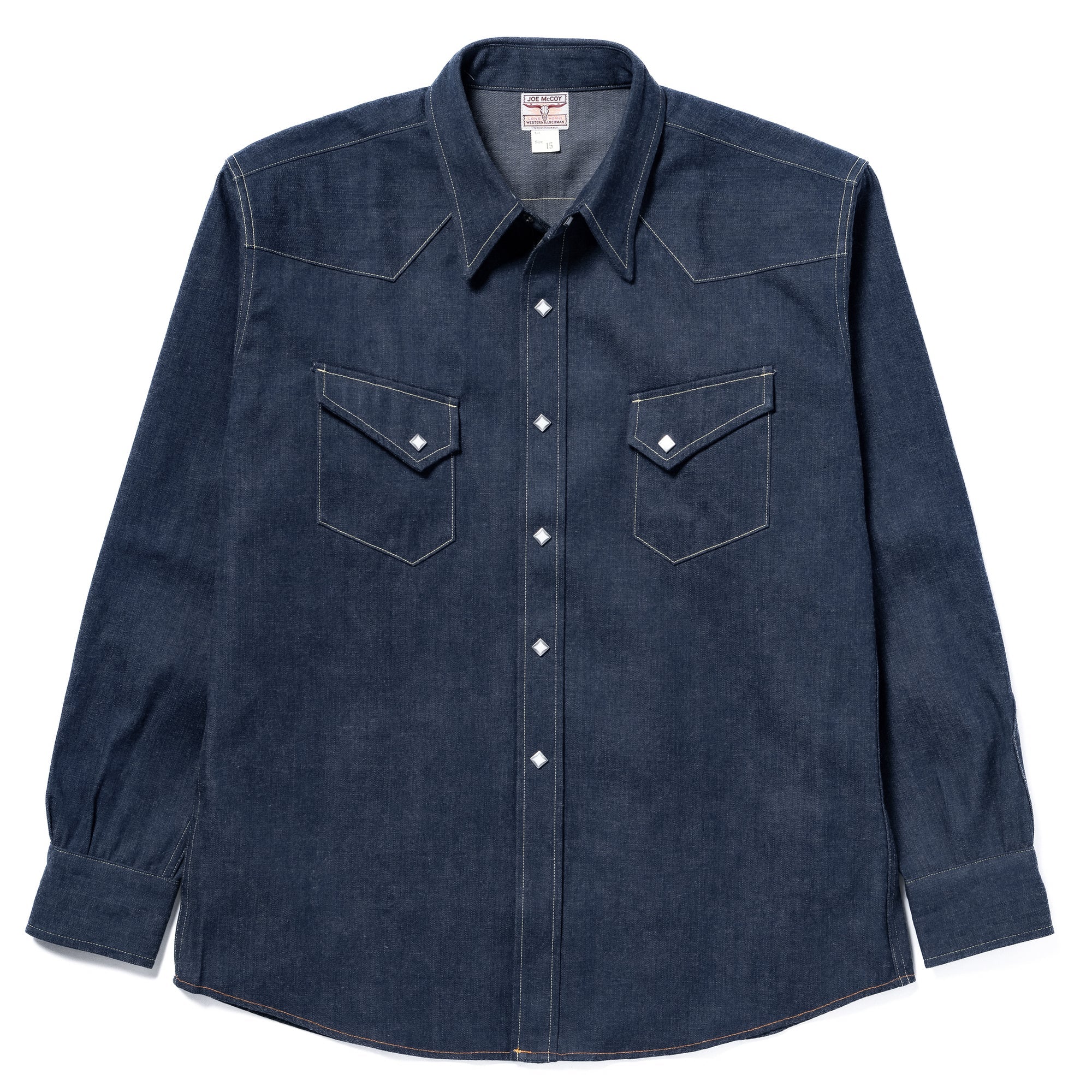 MS25107 DENIM WESTERN SHIRT / RIDGE SLANT - INDIGO