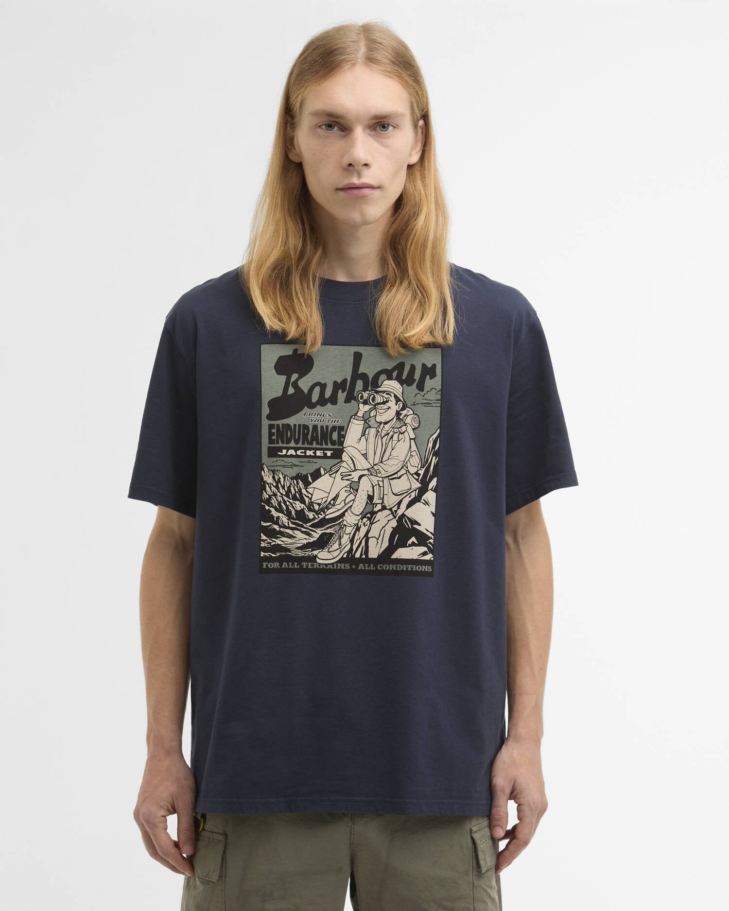 CONDITIONS OS GRAPHIC T-SHIRT - NAVY