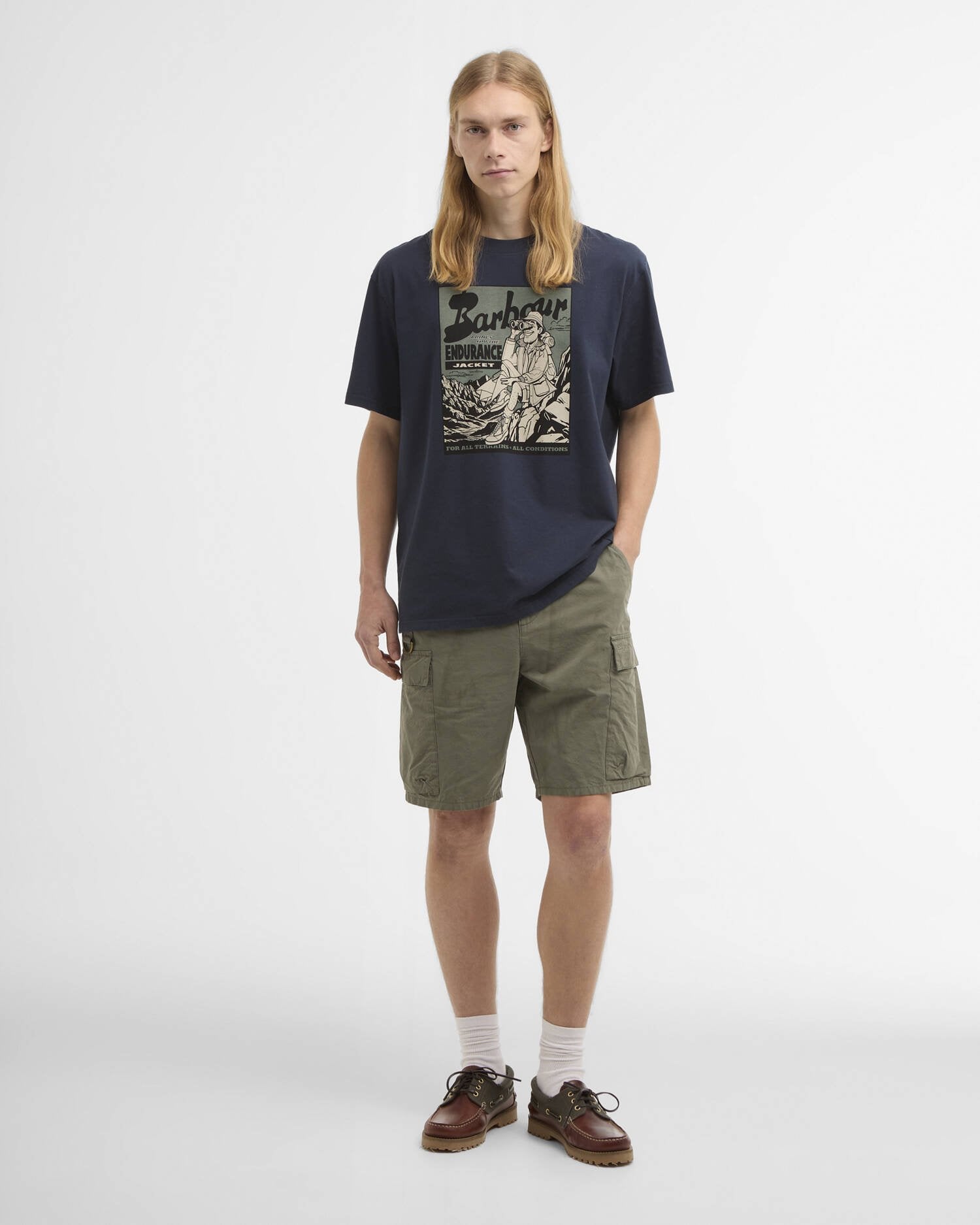 CONDITIONS OS GRAPHIC T-SHIRT - NAVY