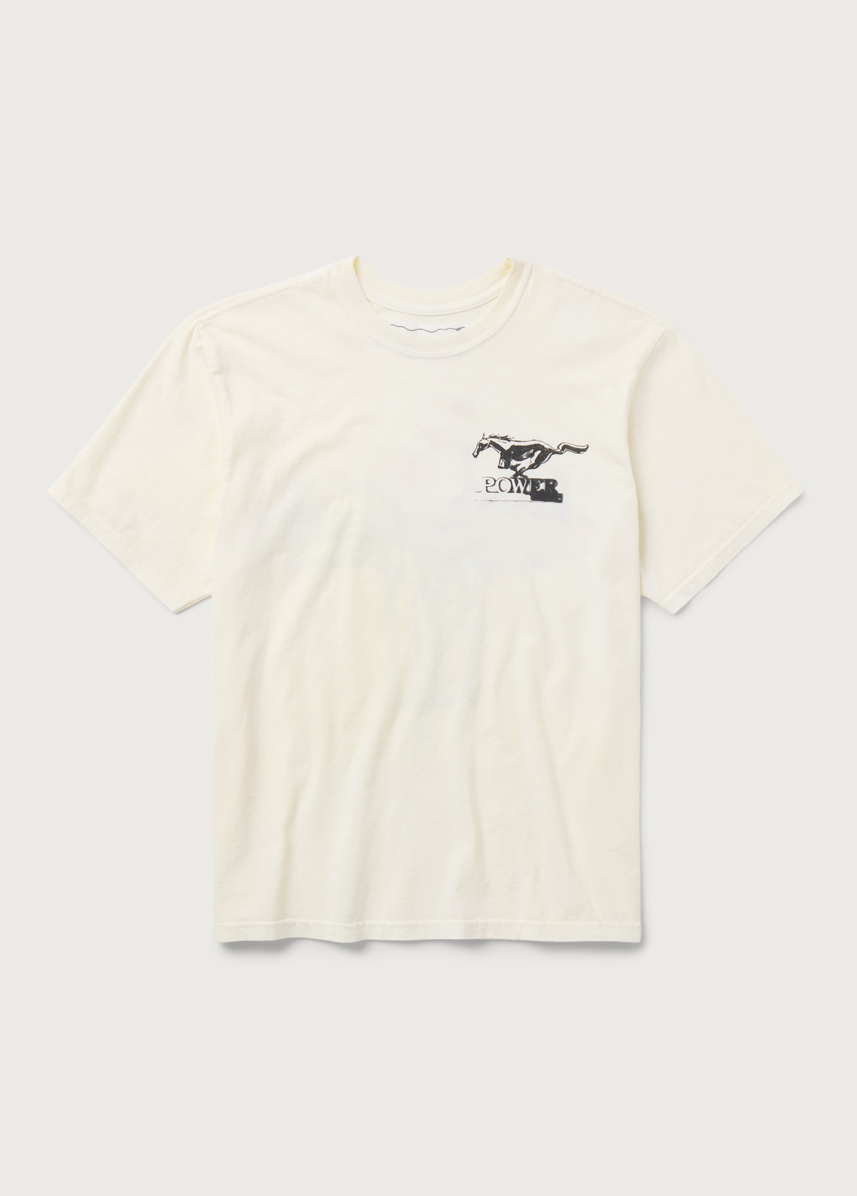 MUSTANG CROSS TEE S/S - BONE