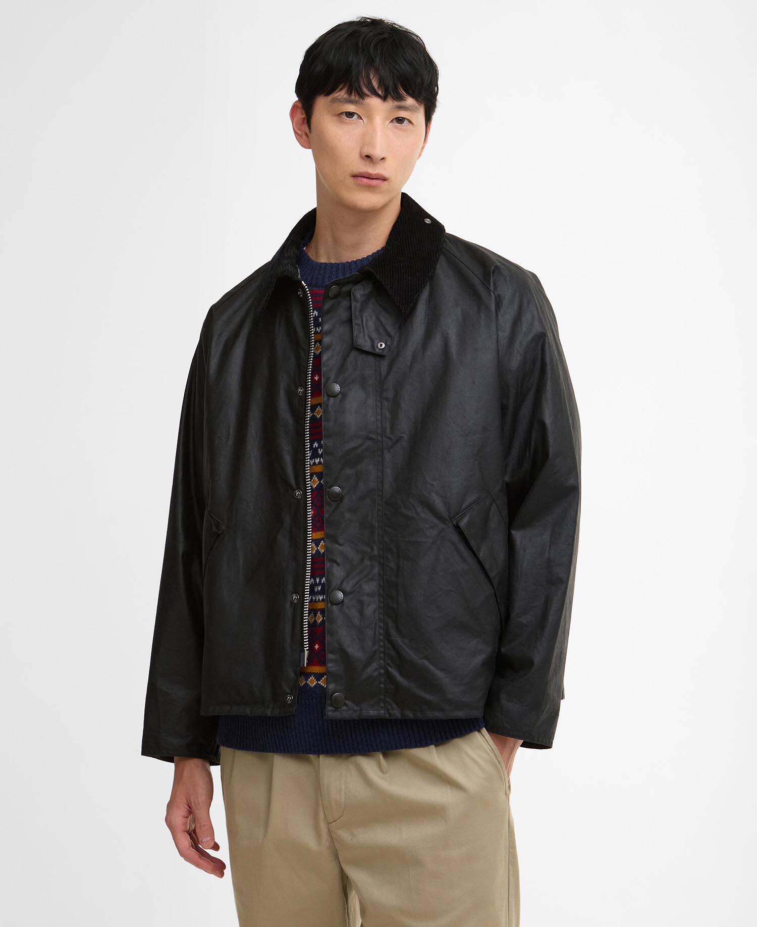 OS TRANSPORT WAX JACKET - BLACK