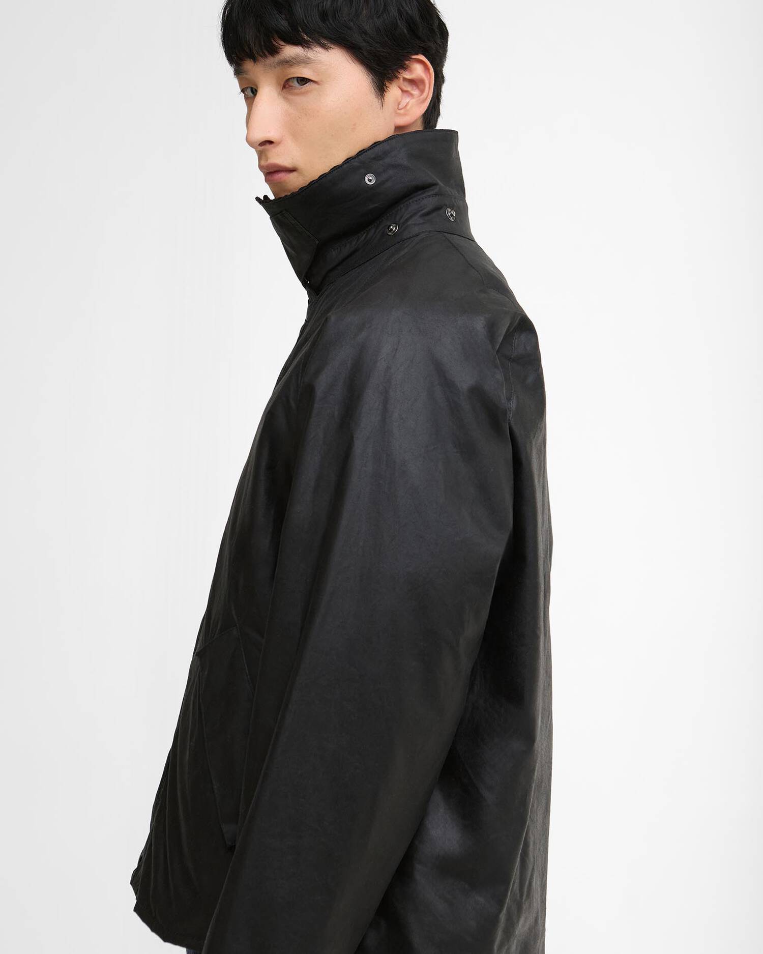 OS TRANSPORT WAX JACKET - BLACK