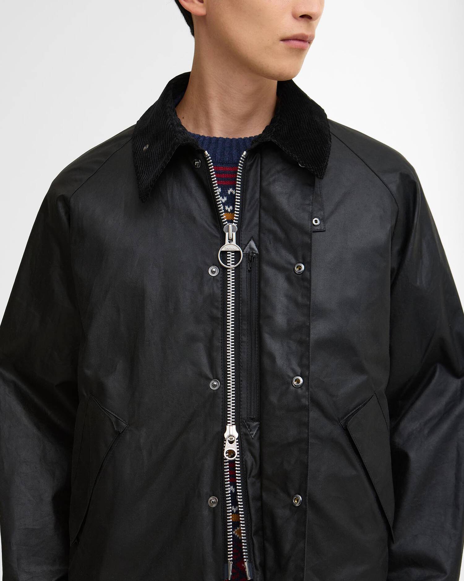 OS TRANSPORT WAX JACKET - BLACK