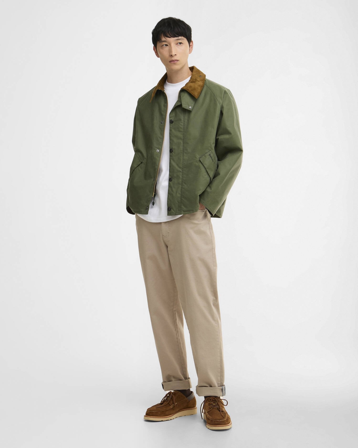 OS TRANSPORT WAX JACKET - LIGHT MOSS