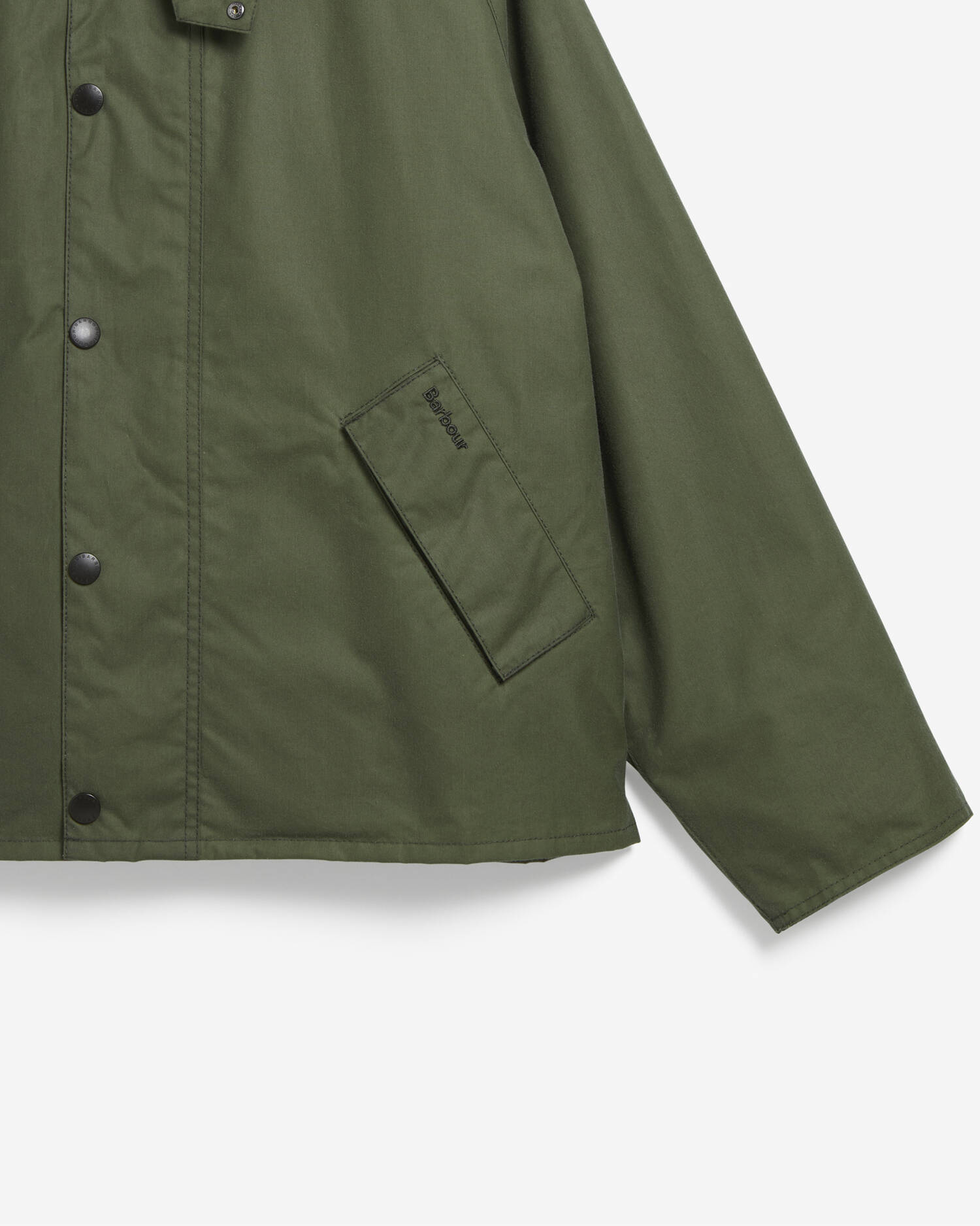 OS TRANSPORT WAX JACKET - LIGHT MOSS