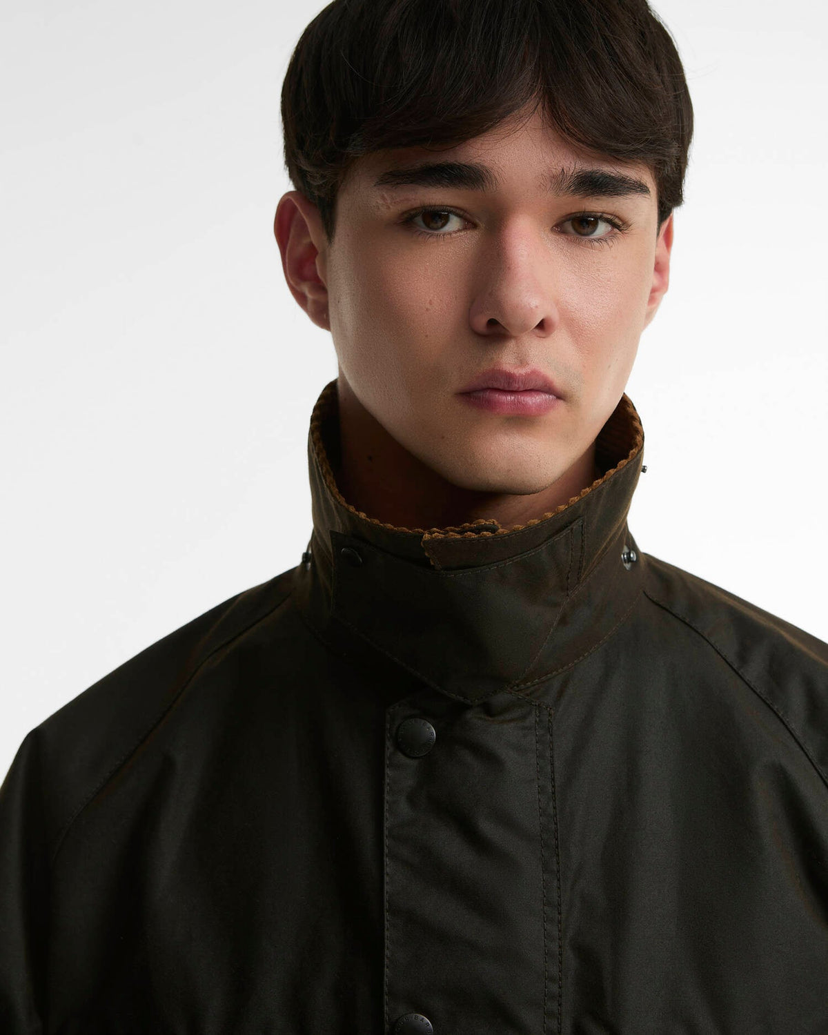 FOUR POCKET TRANSPORT WAX JACKET - DARK BROWN