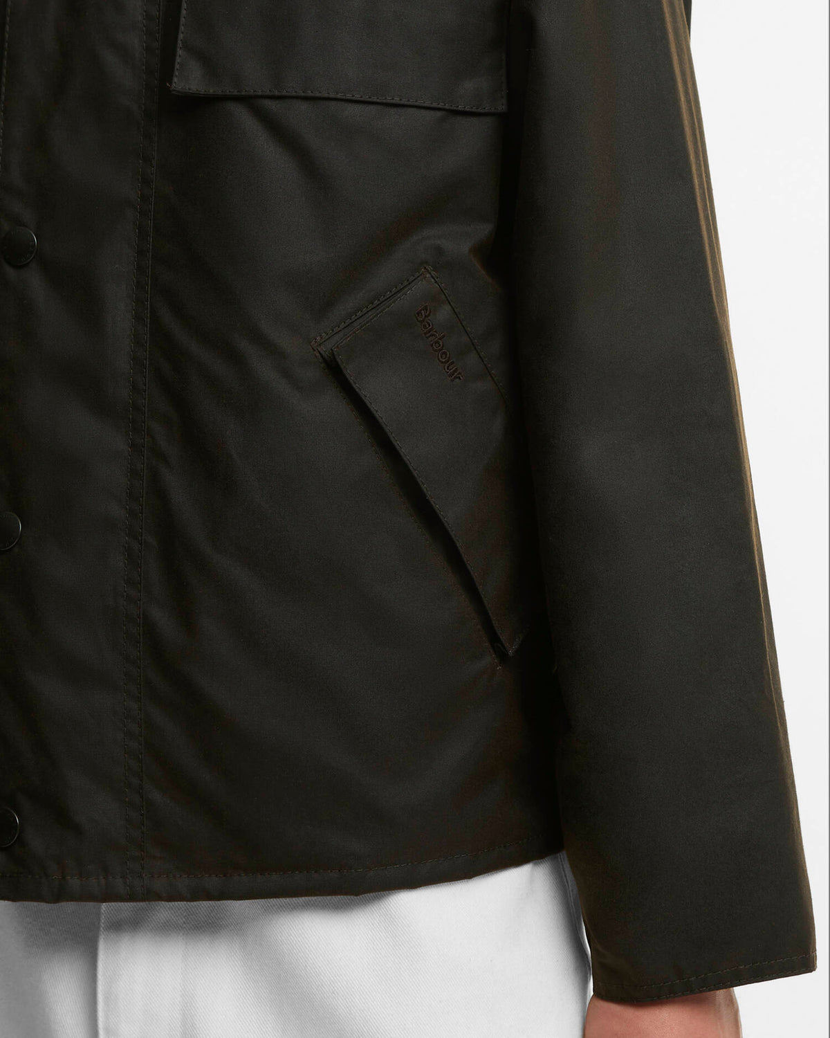 FOUR POCKET TRANSPORT WAX JACKET - DARK BROWN